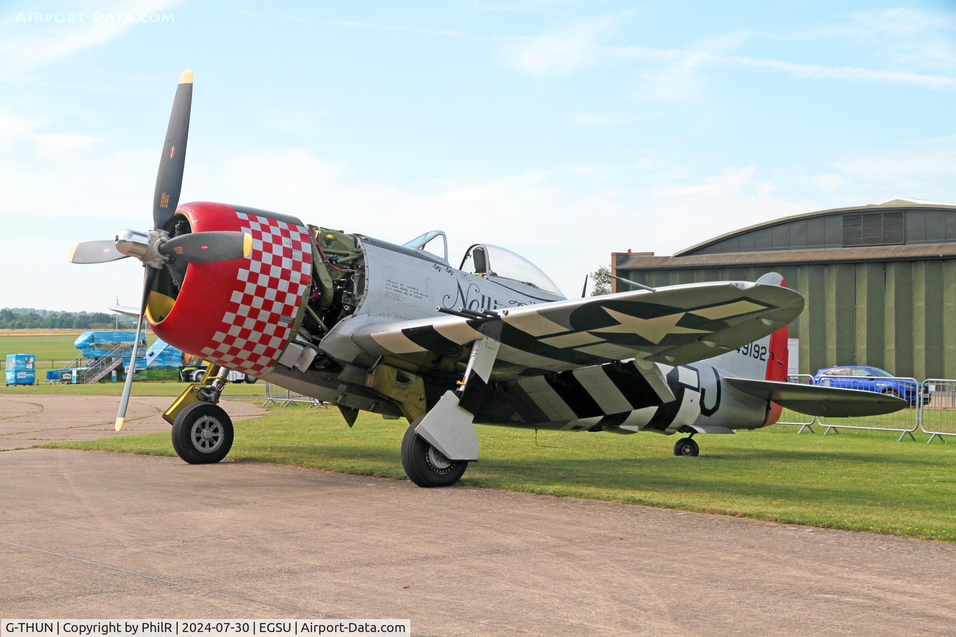 G-THUN, 1945 Republic P-47D Thunderbolt C/N 399-55731, 549192 (G-THUN) 1945 Republic P-47D Thunderbolt 'Nellie' Duxford 30.07.24 (4)