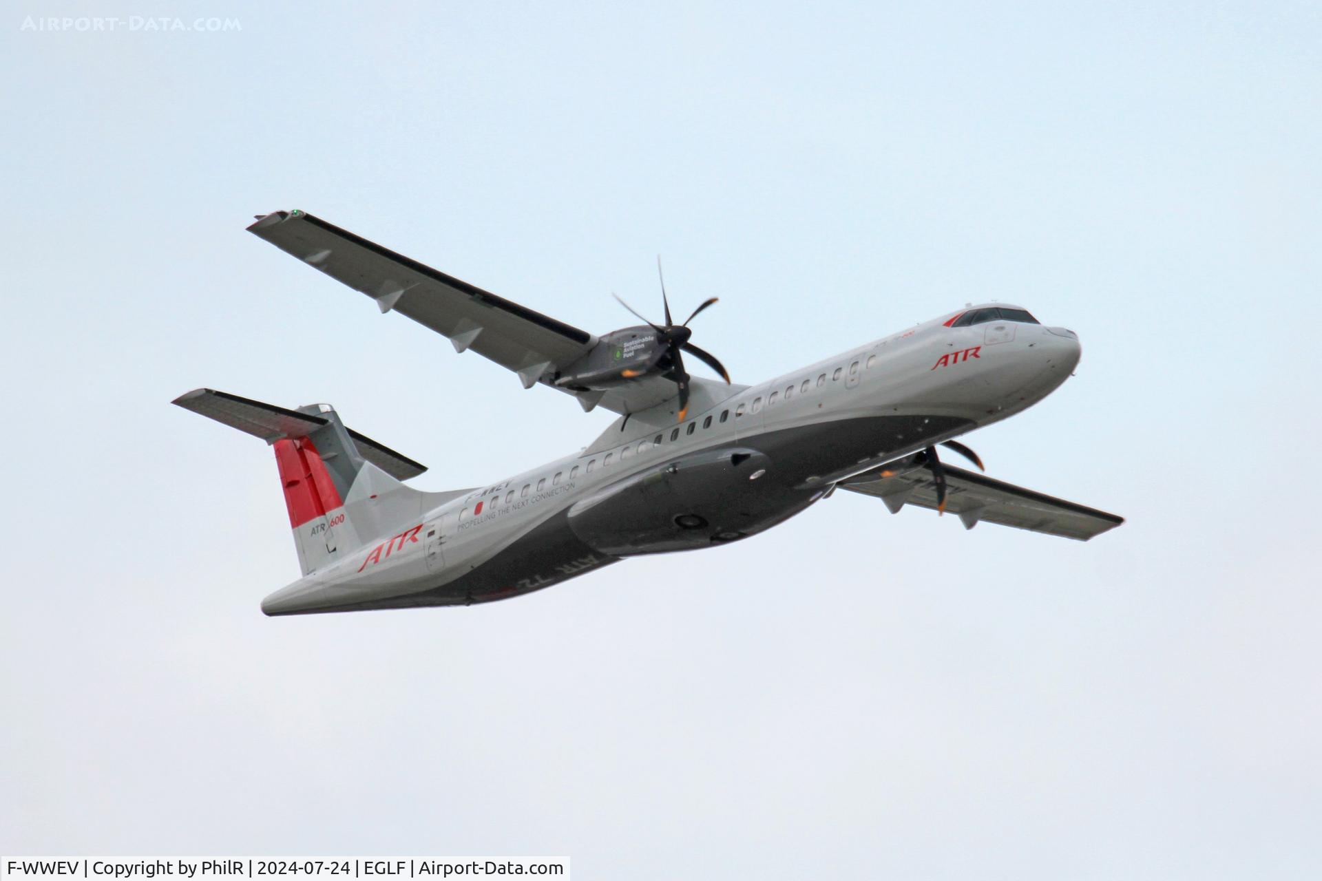 F-WWEV, 2017 ATR 72-600 C/N 1449, F-WWEV ATR 72-600 ATR FIA Farnborough 24.07.24