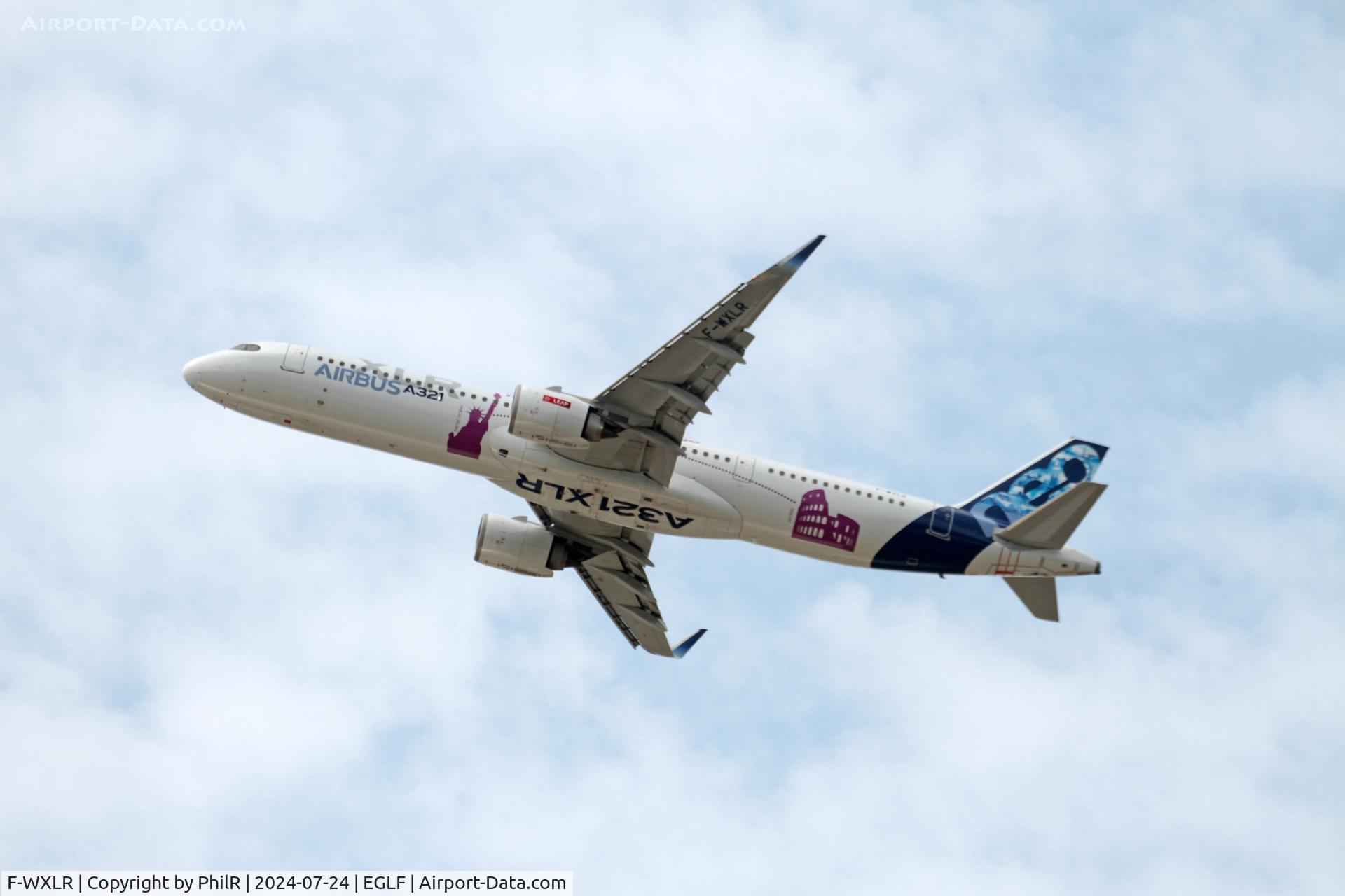 F-WXLR, 2022 Airbus A321-253NY C/N 11000, F-WXLR 2022 Airbus A321-253NY prototype Airbus Deutschland FIA Farnborough 24.07.24