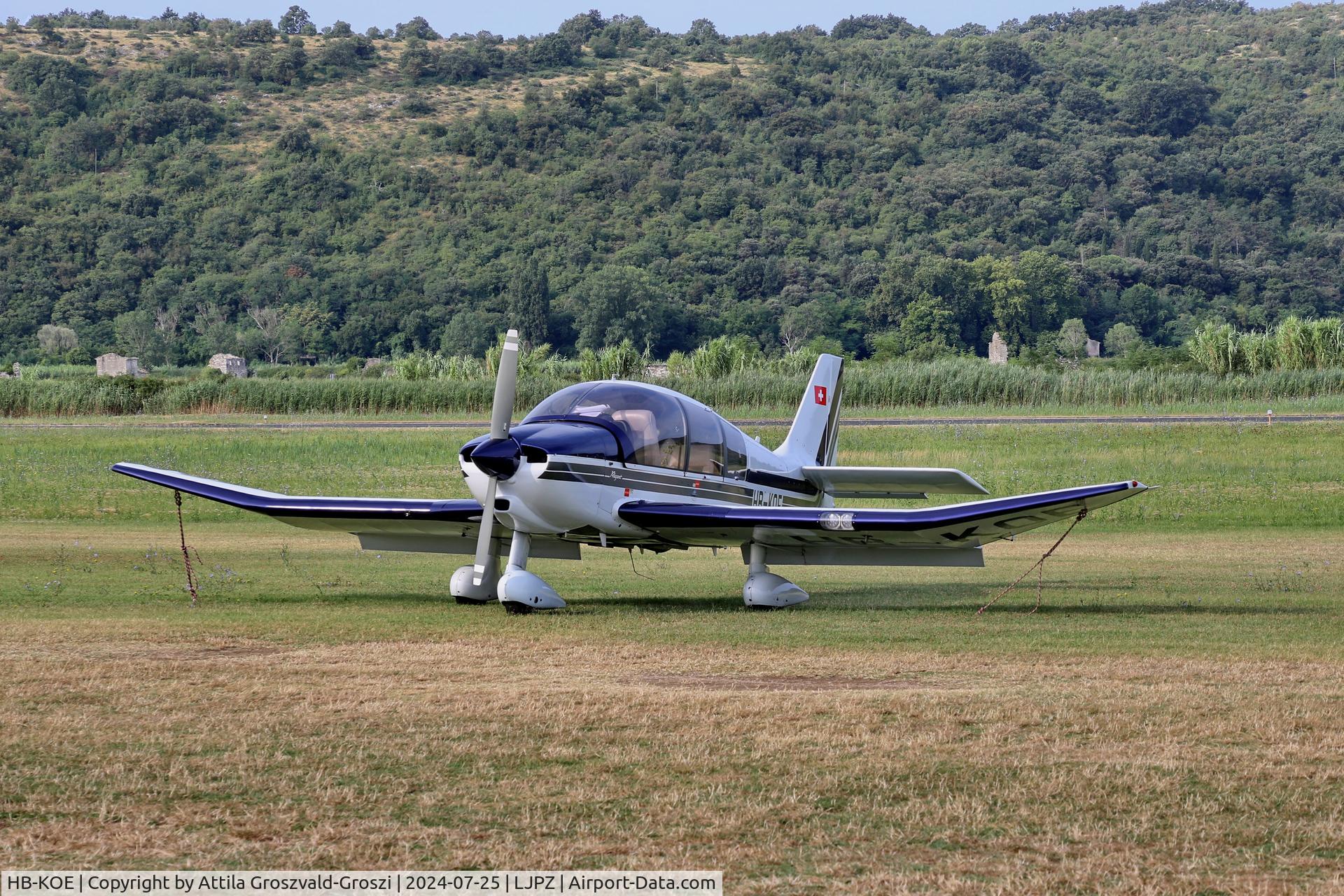 HB-KOE, 2004 Robin DR-400-180 Regent Regent C/N 2569, LJPZ - Portorož Airport, Slovenia