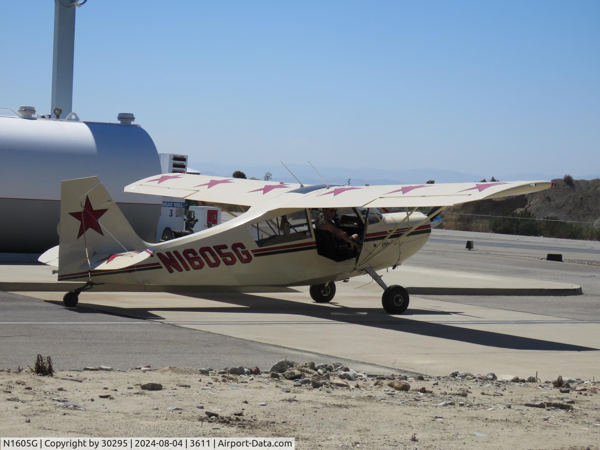 N1605G, 1968 Champion 7KCAB C/N 99, Stopped
