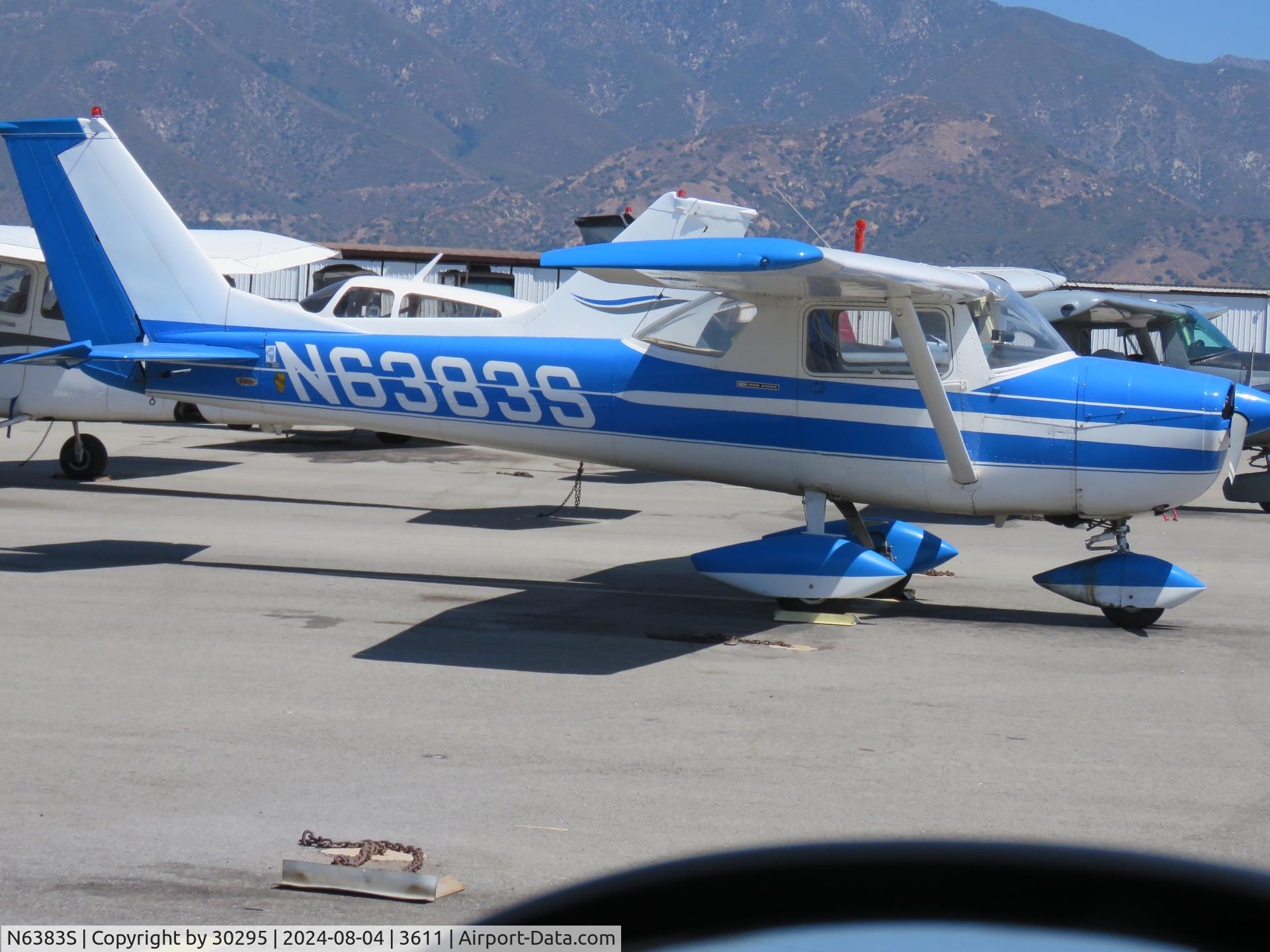 N6383S, 1967 Cessna 150G C/N 15067183, Parked