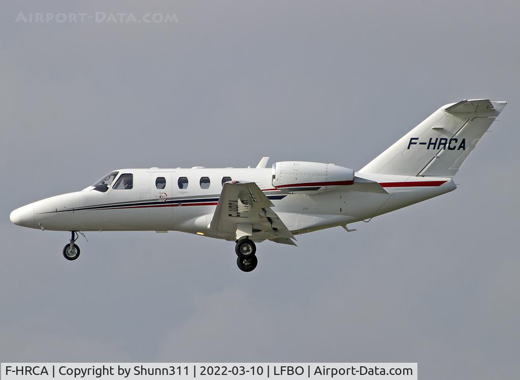 F-HRCA, 2007 Cessna 525 CitationJet CJ1+ C/N 525-0650, Landing rwy 14L