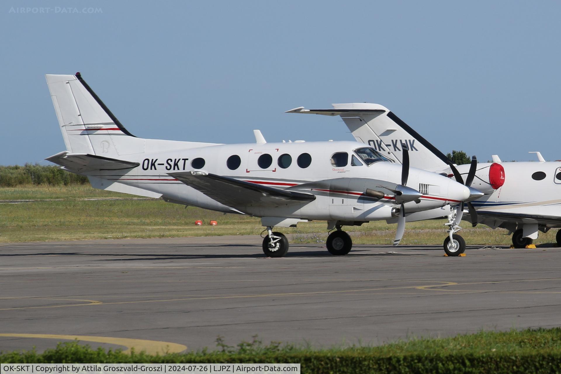OK-SKT, 2008 Hawker Beechcraft C90GTi King Air King Air C/N LJ-1900, LJPZ - Portorož Airport, Slovenia