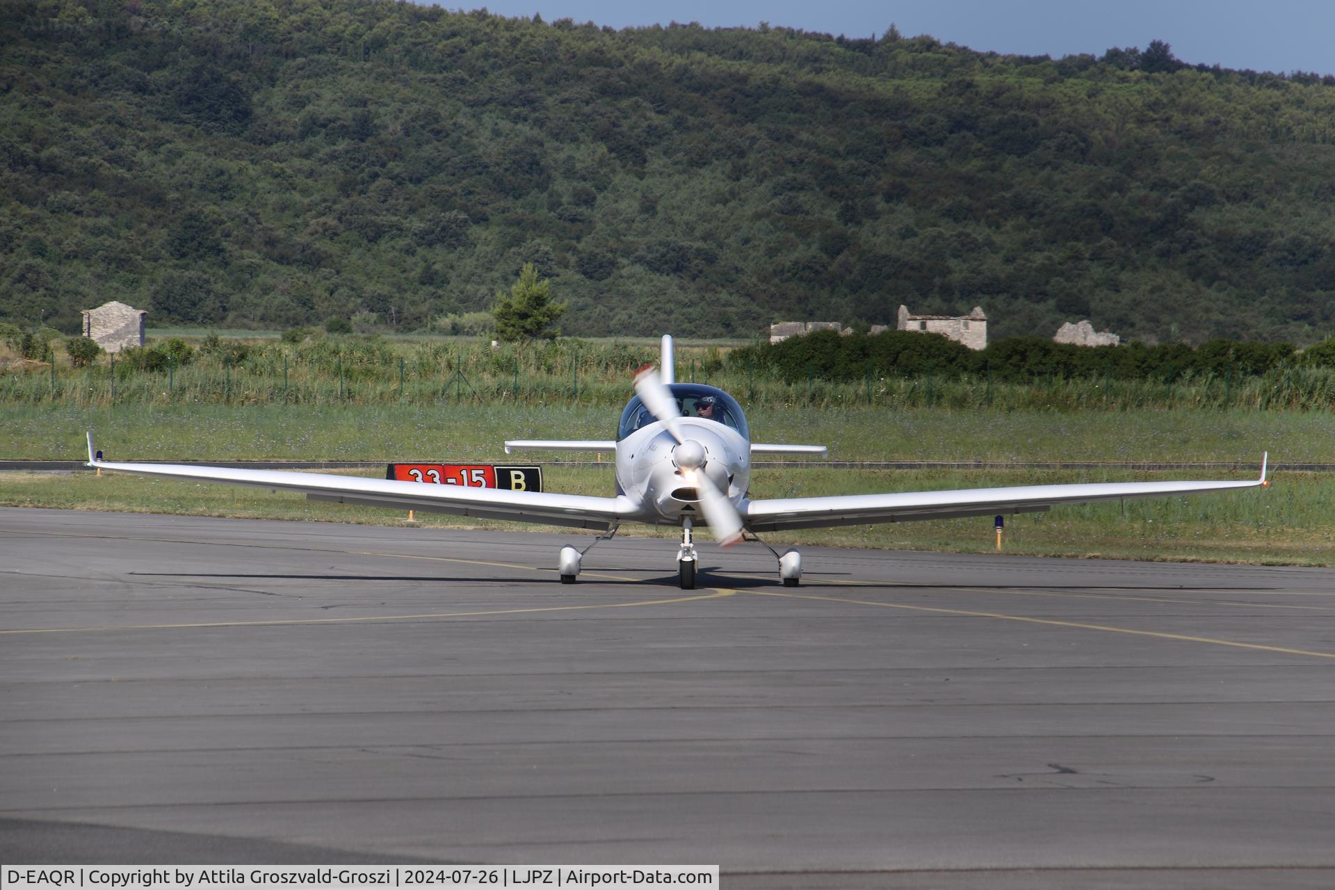 D-EAQR, 2009 Aquila A210 (AT01) C/N AT01-191, LJPZ - Portorož Airport, Slovenia