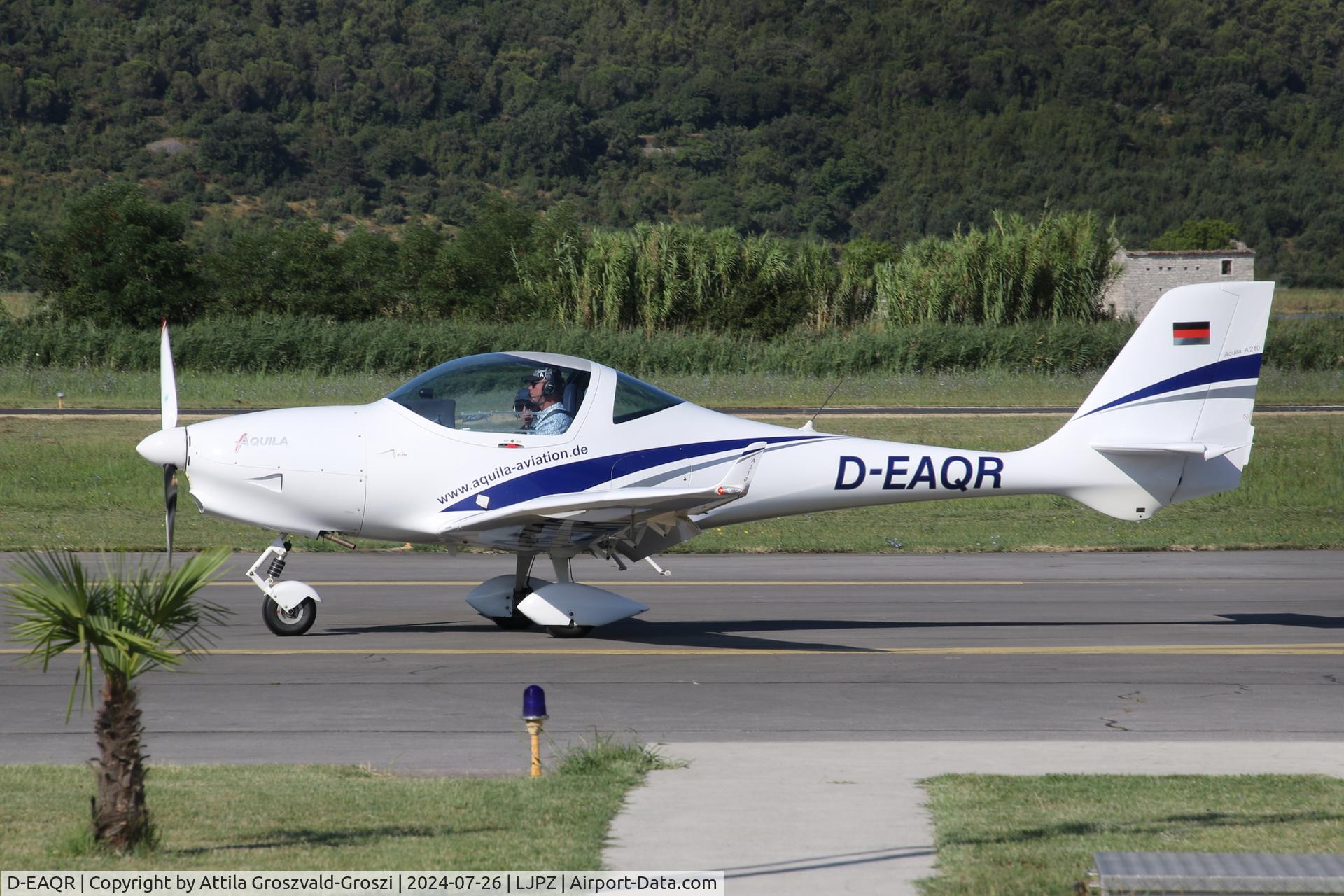D-EAQR, 2009 Aquila A210 (AT01) C/N AT01-191, LJPZ - Portorož Airport, Slovenia