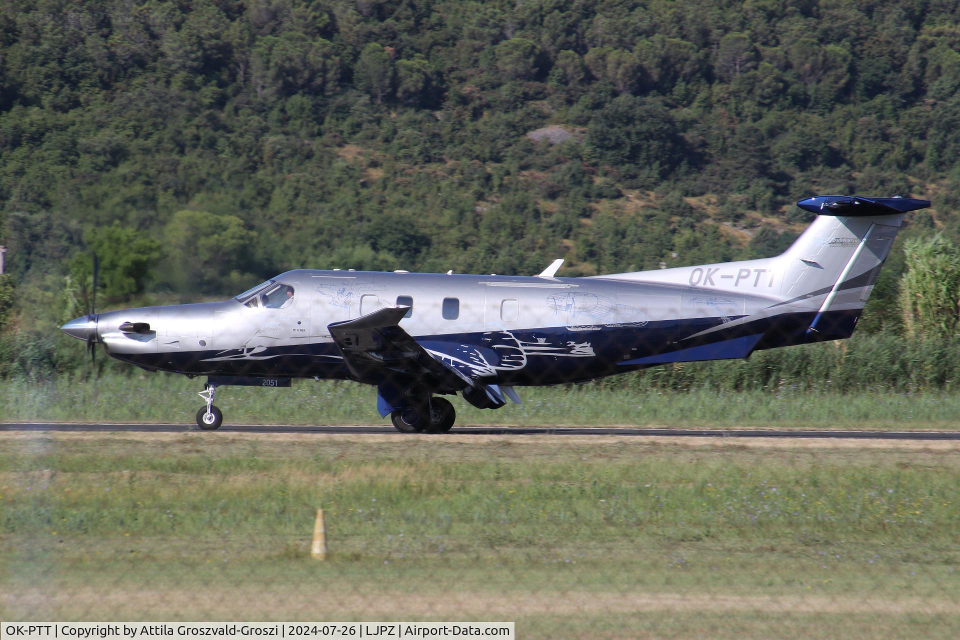 OK-PTT, 2017 Pilatus PC-12/47E C/N 1700, LJPZ - Portorož Airport, Slovenia