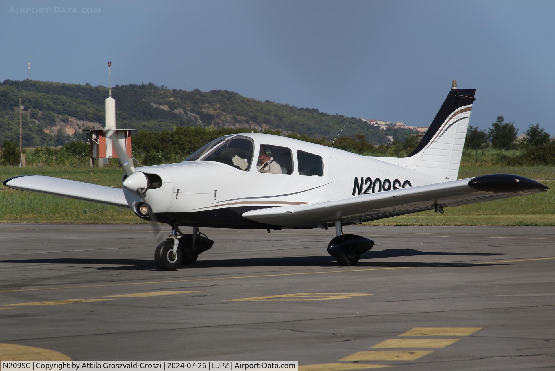 N209SC, 1976 Piper PA-28-140 Cherokee Cruiser C/N 28-7625115, LJPZ - Portorož Airport, Slovenia