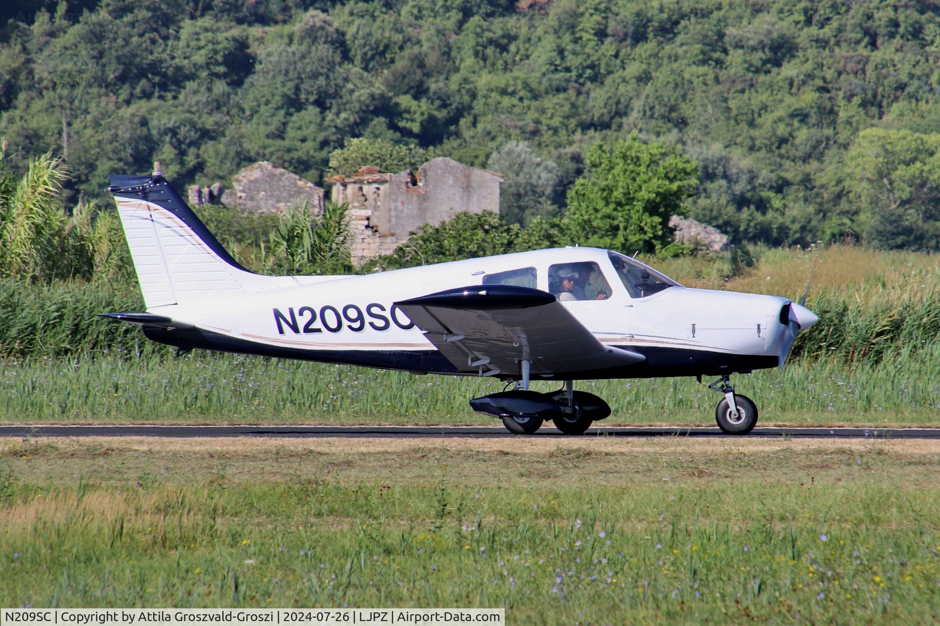N209SC, 1976 Piper PA-28-140 Cherokee Cruiser C/N 28-7625115, LJPZ - Portorož Airport, Slovenia