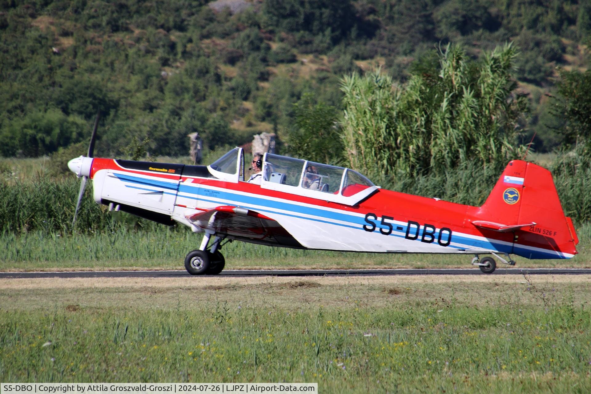 S5-DBO, 1974 Zlin Z-526F Trener Master C/N 1316, LJPZ - Portorož Airport, Slovenia