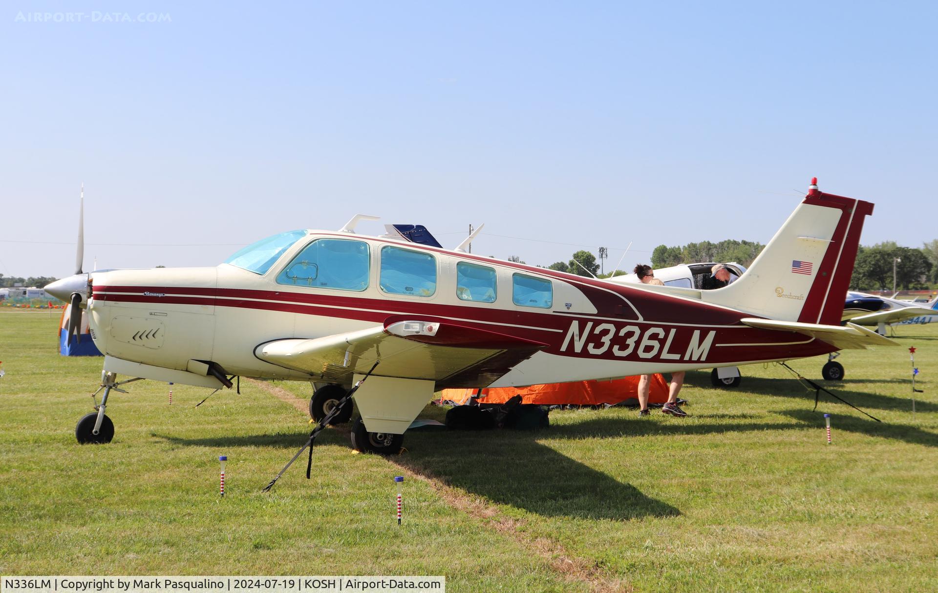 N336LM, 1979 Beech A36 Bonanza 36 C/N E-1587, Beech A36