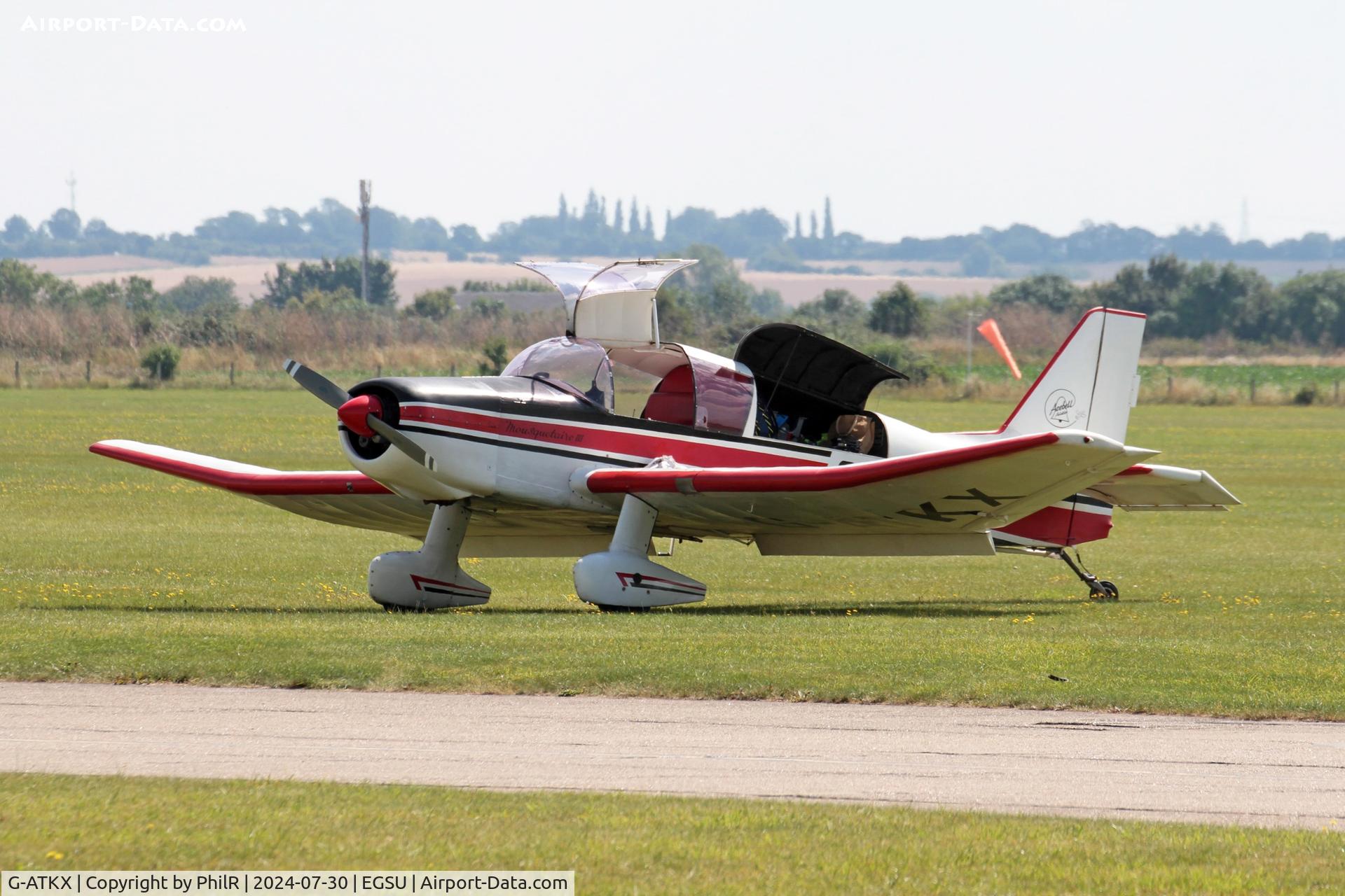 G-ATKX, 1966 Jodel D-140C Mousequetaire III C/N 163, G-ATKX 1966 SAN Jodel D140C Mousquetaire Duxford 30.07.24 (2)