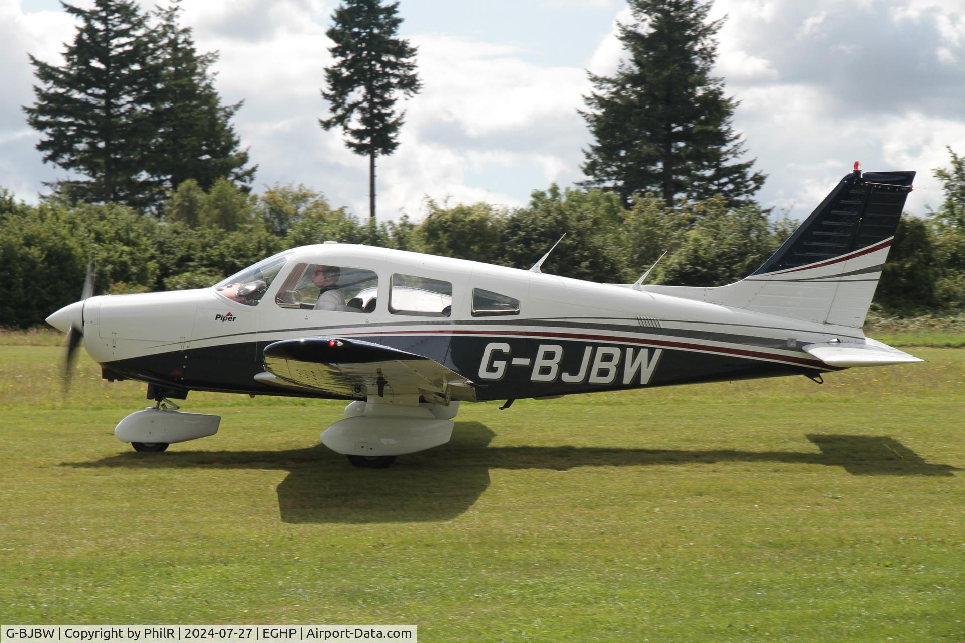 G-BJBW, 1981 Piper PA-28-161 Cherokee Warrior II C/N 28-8116280, G-BJBW 1981 Piper PA-28-161 Cherokee Warrior ll Popham Bristell SportCruiser Fly In 27.07.24 (2)