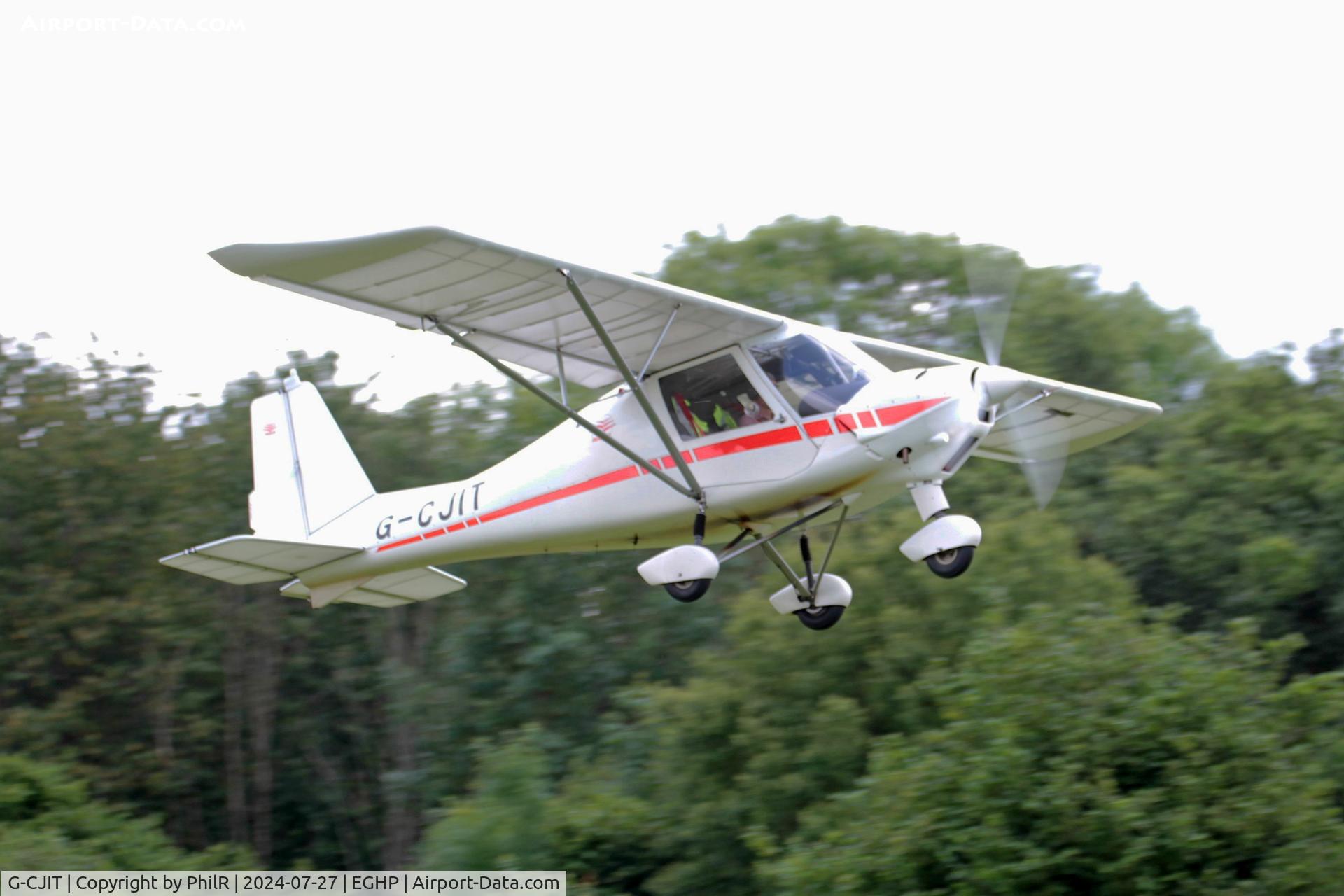 G-CJIT, 2016 Comco  Ikarus C42 FB100 Bravo C/N 1608-7466, G-CJIT 2016 Red Aviation Ikarus C42 FB100 Popham Bristell SportCruiser Fly In 27.07.24 (2)