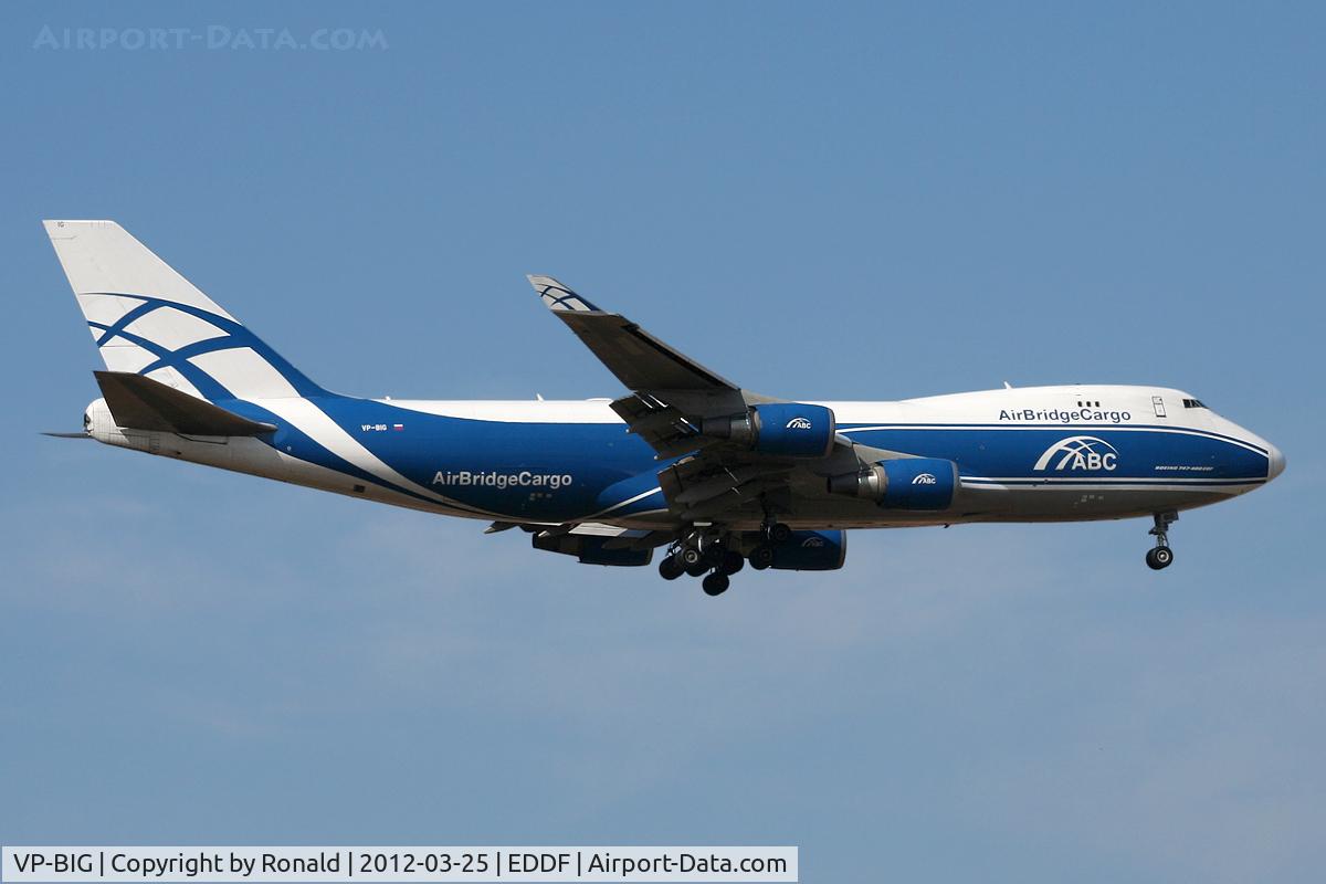 VP-BIG, 2007 Boeing 747-46N/FER/SCD C/N 35420, at fra