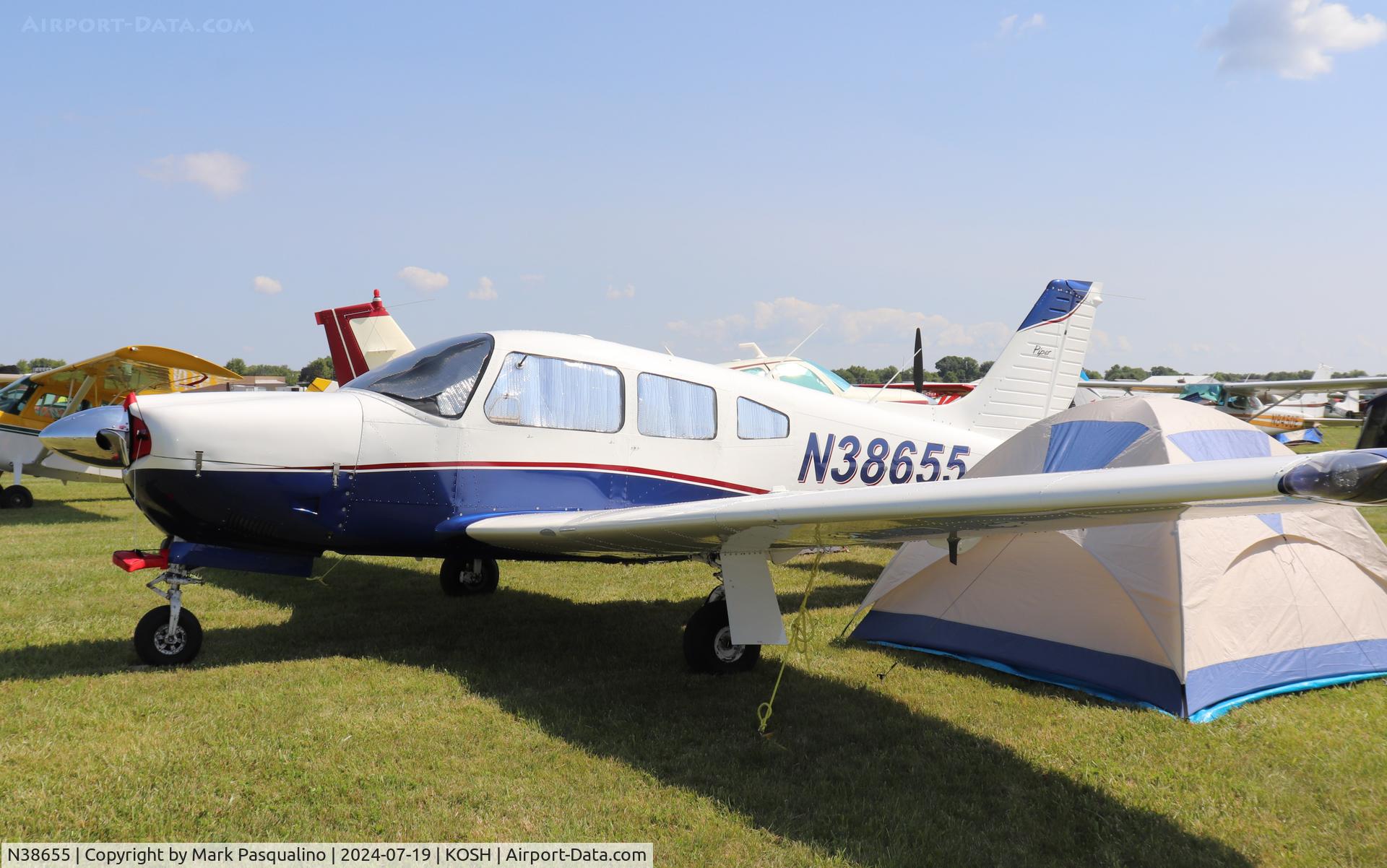 N38655, 1977 Piper PA-28R-201 Cherokee Arrow III C/N 28R-7737105, Piper PA-28R-201