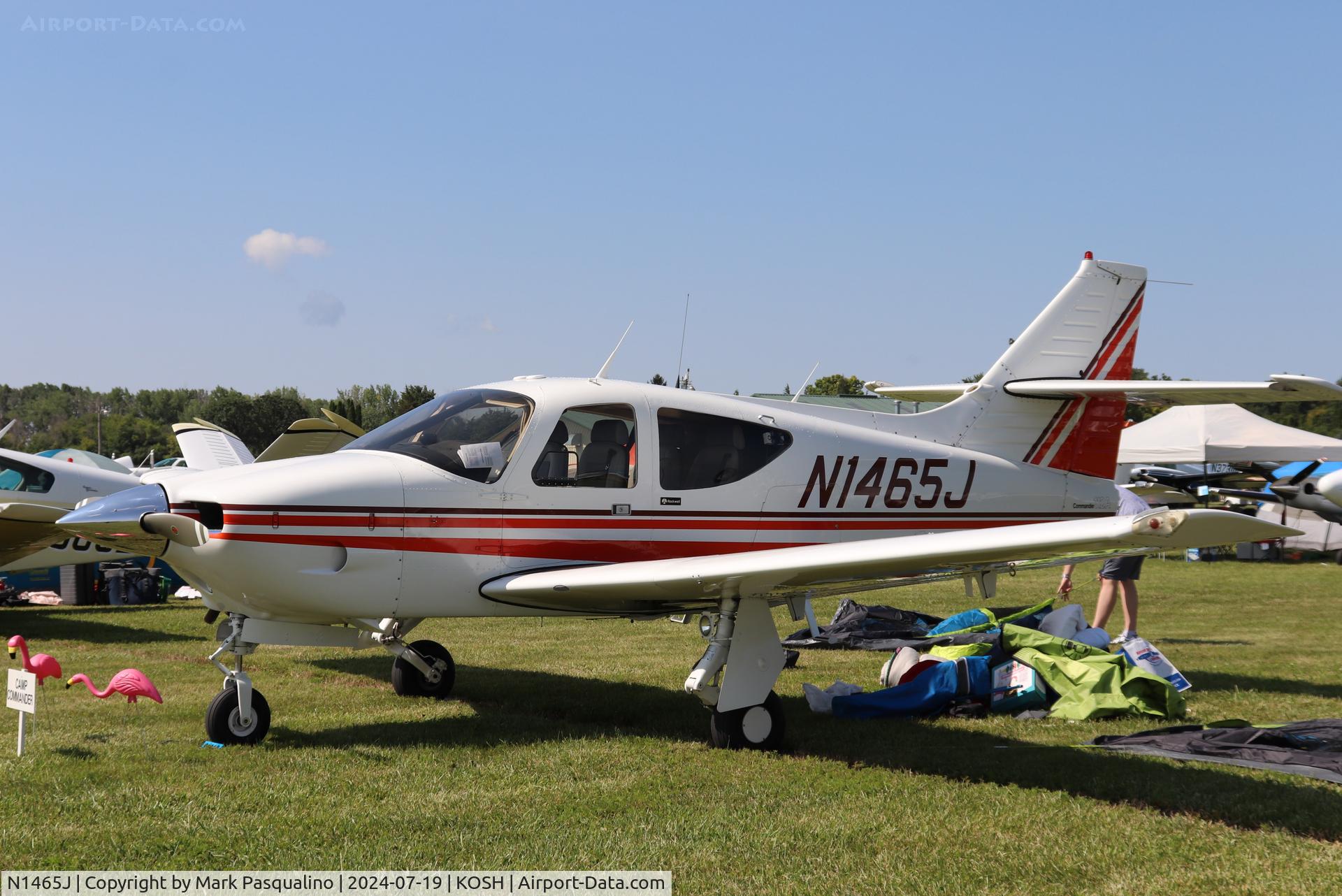 N1465J, 1976 Rockwell International 112A Commander C/N 465, Rockwell 112A