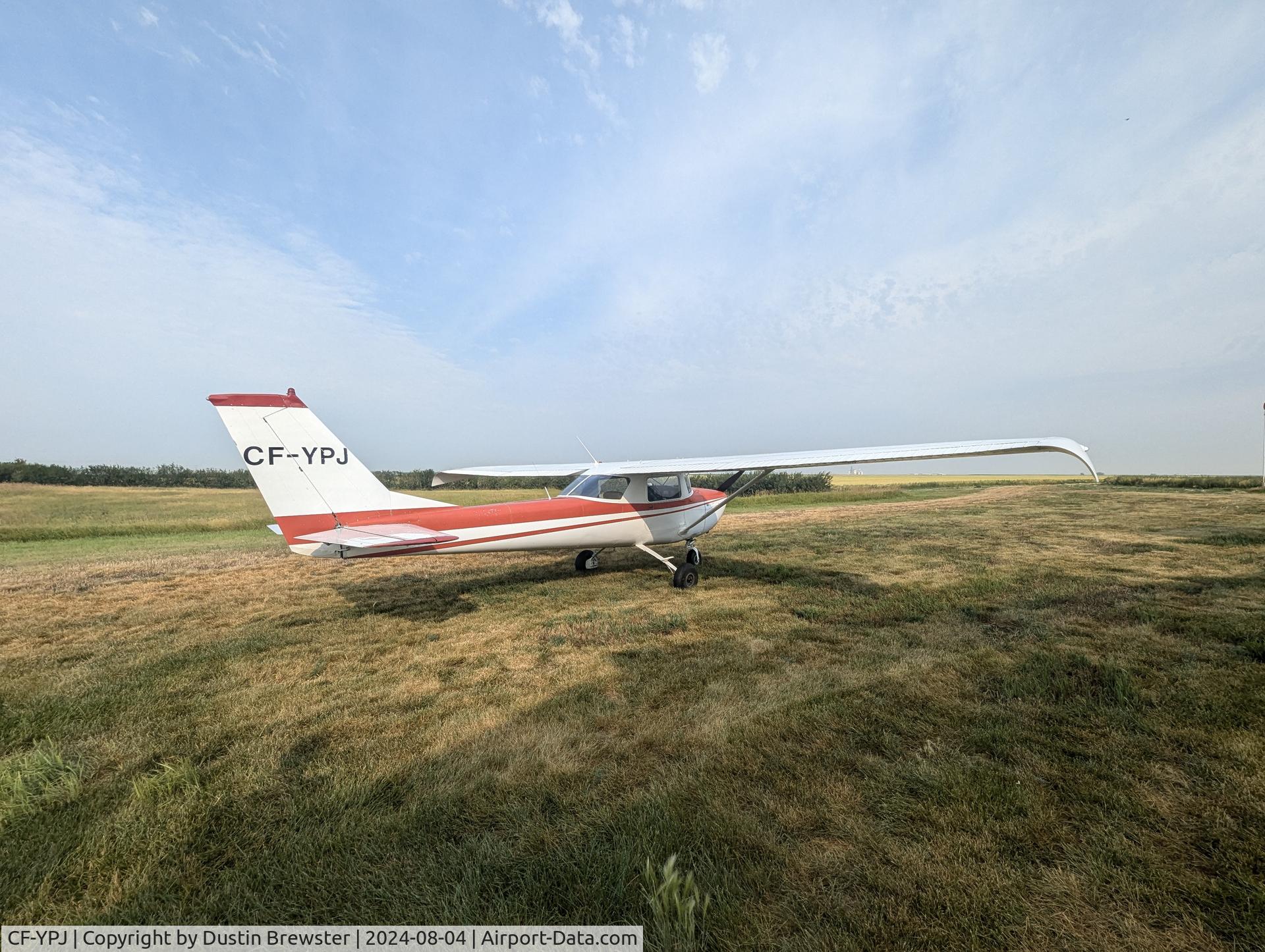 CF-YPJ, 1969 Cessna 150J C/N 15070713, Grass Strip near Mossleigh , AB