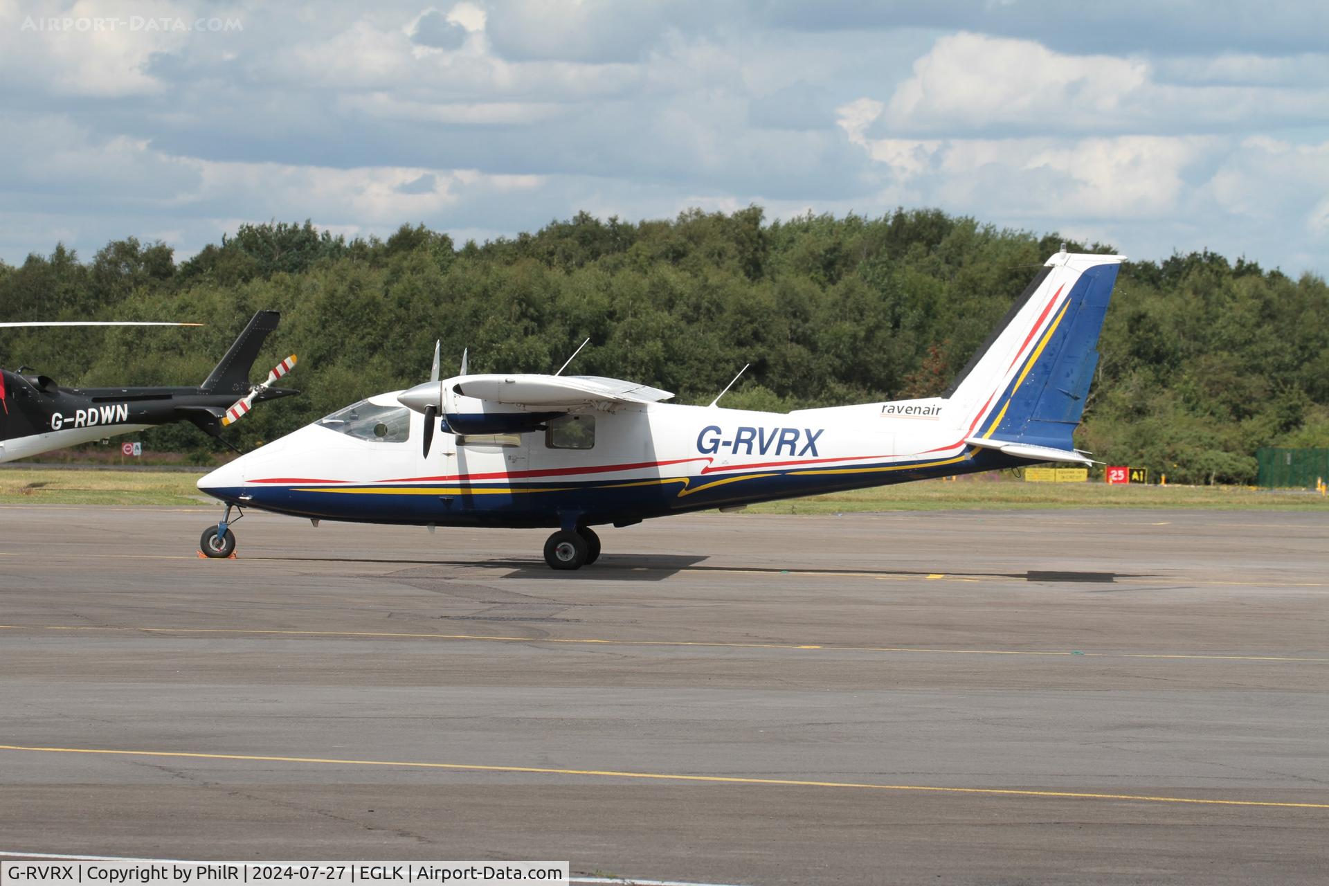 G-RVRX, 1977 Partenavia P-68B Victor C/N 62, G-RVRX 1977 Partenavia P68B Victor Blackbushe 27.07.24 (2)