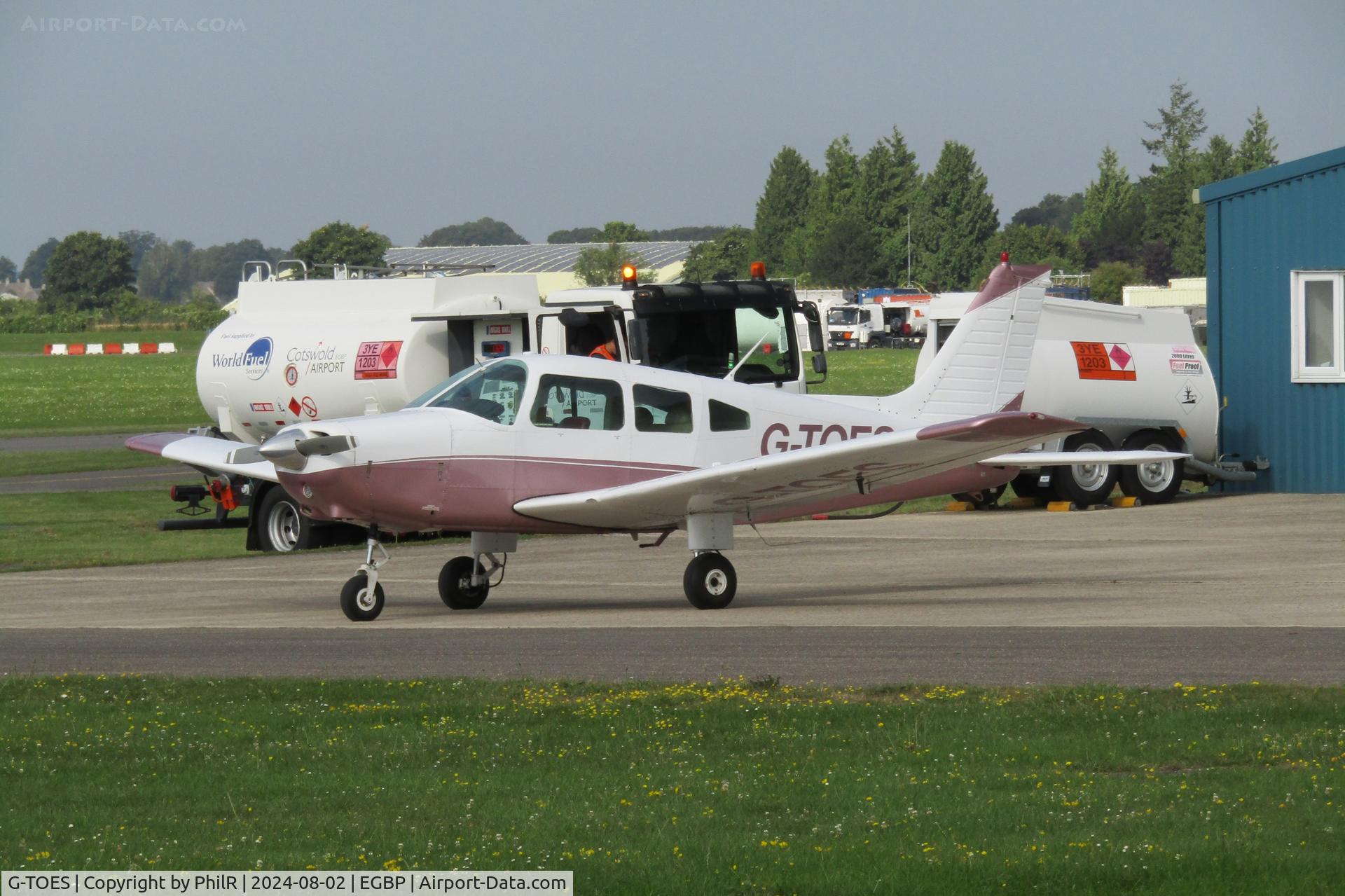 G-TOES, 1978 Piper PA-28-161 Cherokee Warrior II C/N 28-7816512, G-TOES 1978 Piper PA-28-161 Cherokee Warrior ll Kemble 02.08.24 (2)
