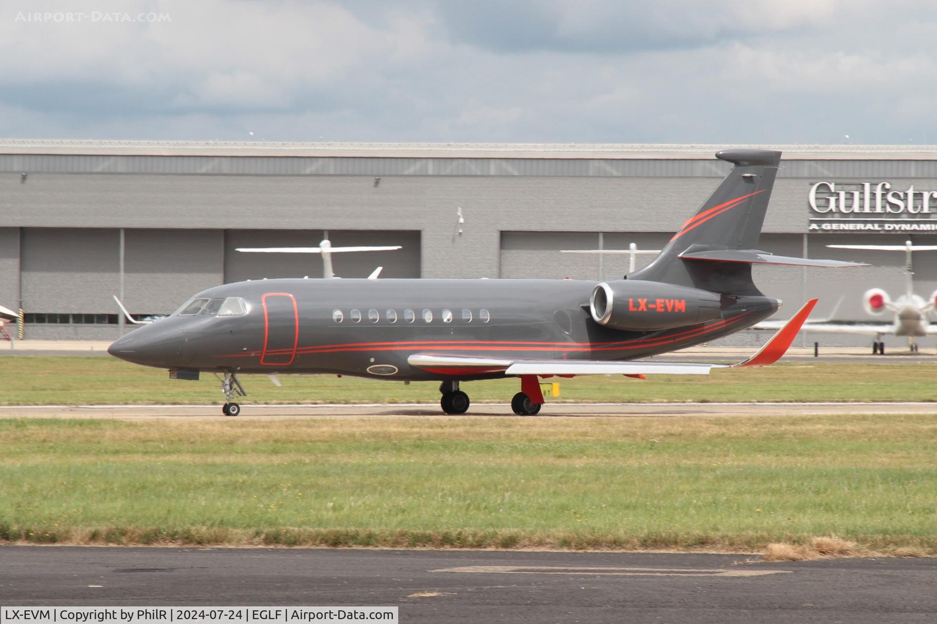 LX-EVM, 2008 Dassault Falcon 2000EX C/N 181, LX-EVM 2008 Dassault Falcon 2000LX FIA Farnborough 24.07.24 (2)