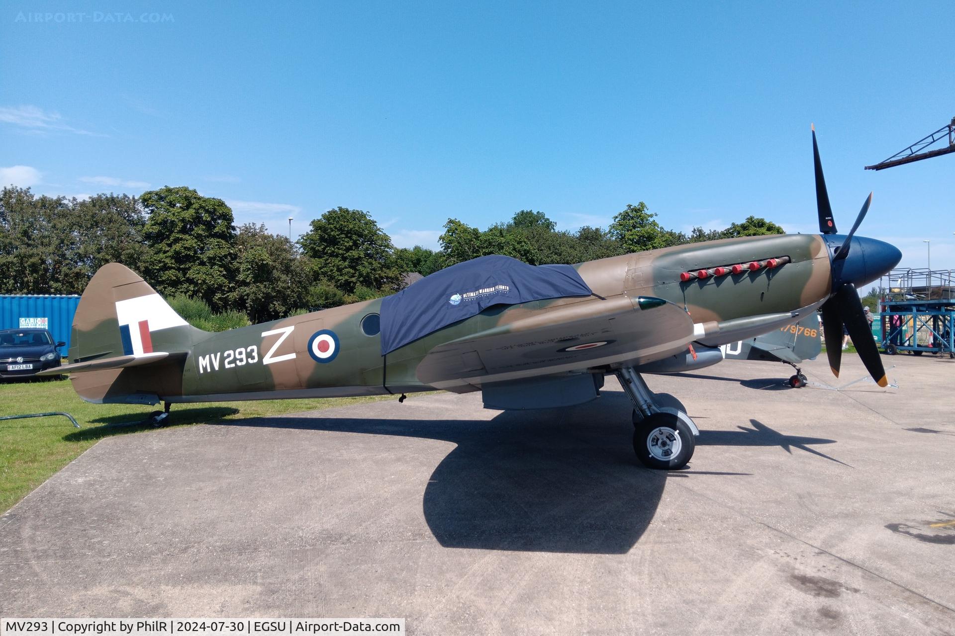 MV293, 1944 Supermarine 379 Spitfire FR.XIV C/N 6S/649205, MV293 (G-BGHB, G-SPIT) 1944 VS Spitfire FRXIV Duxford 30.07.24 (3)