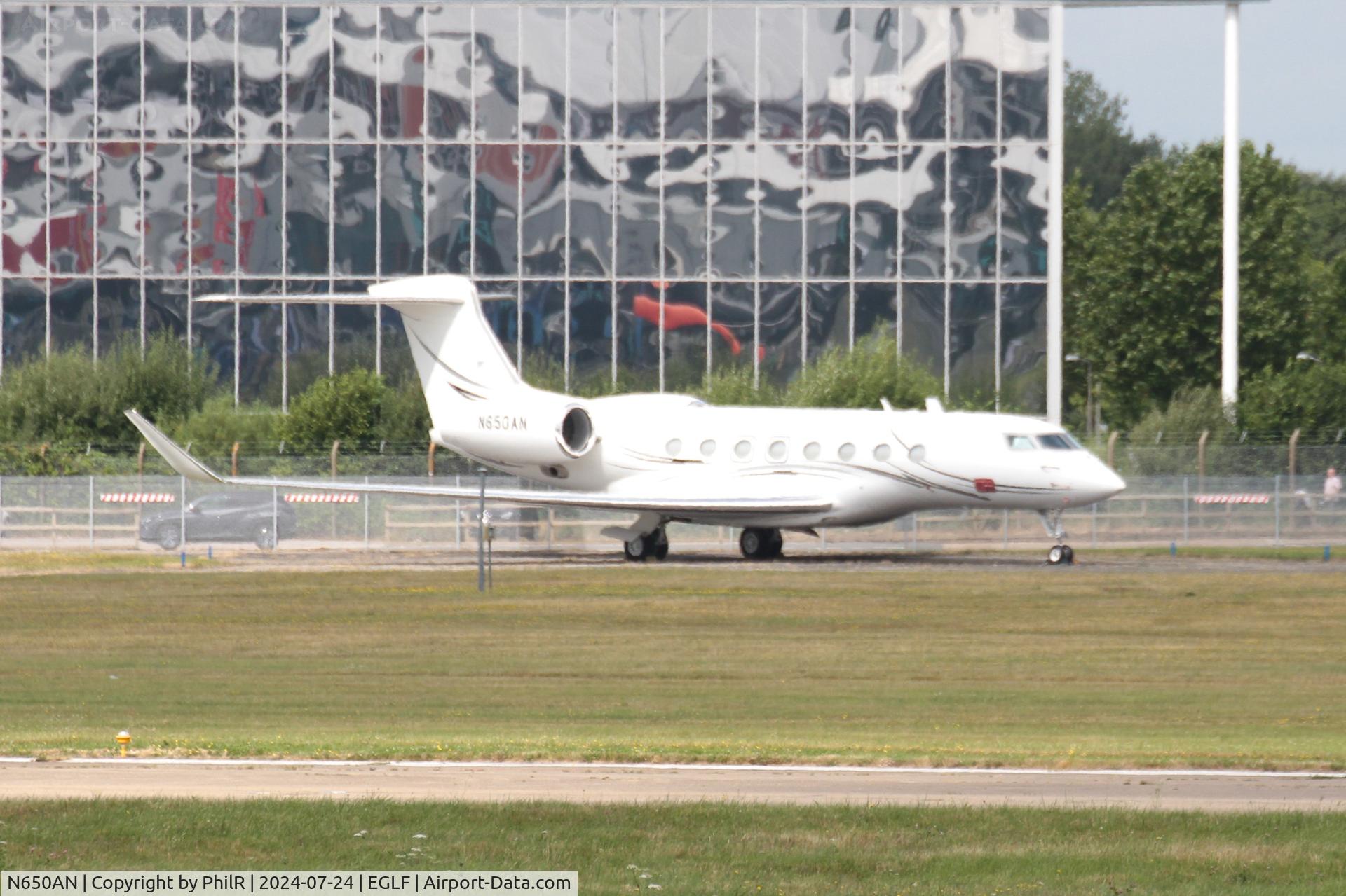 N650AN, 2016 Gulfstream G-VI (G650ER) C/N 6233, N650AN 2016 Gulfstream G-VI (G650ER) FIA Farnborough 24.07.24
