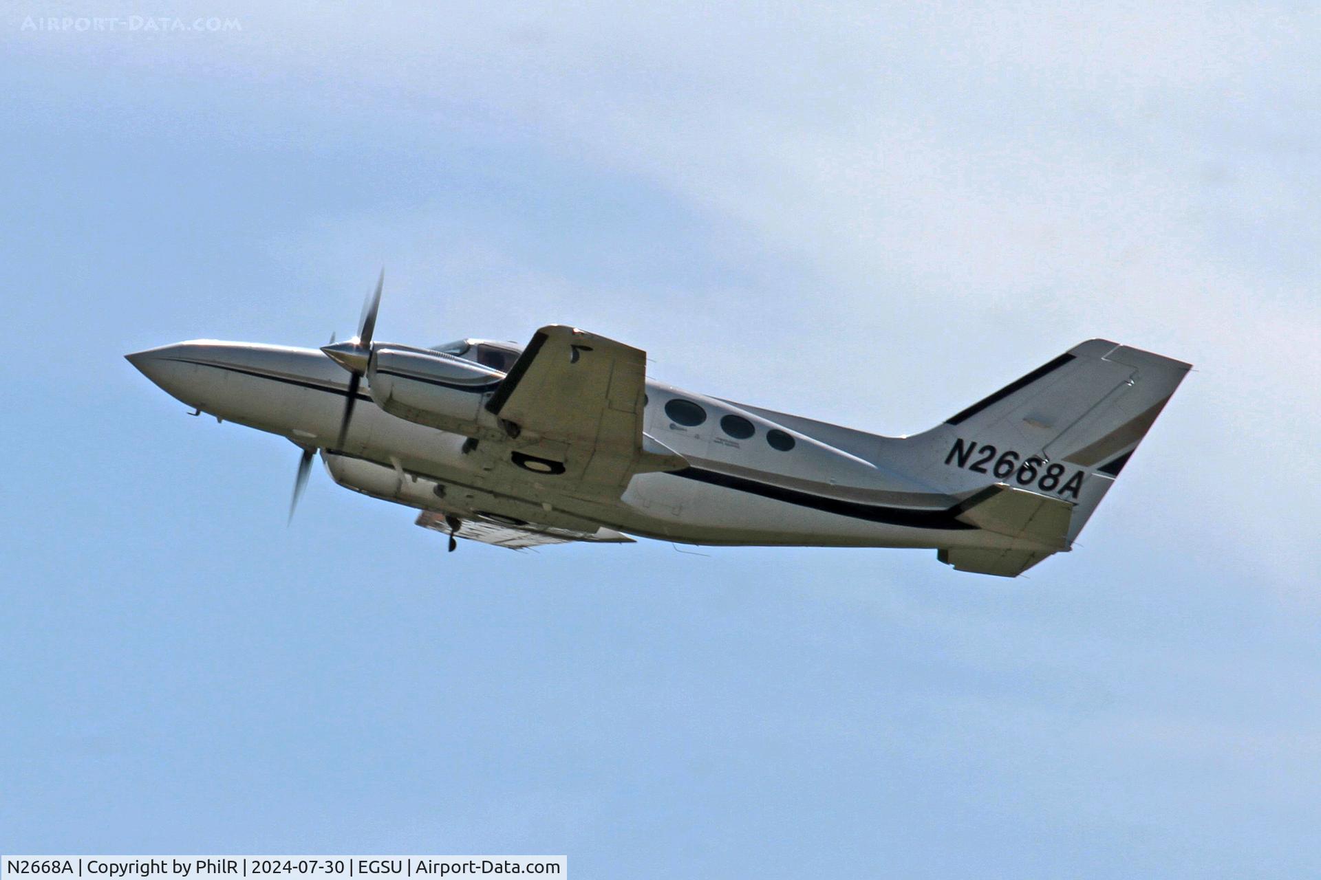 N2668A, 1981 Cessna 421C Golden Eagle C/N 421C1216, N2668A 1981 Cessna 421C Duxford 30.07.24 (3)