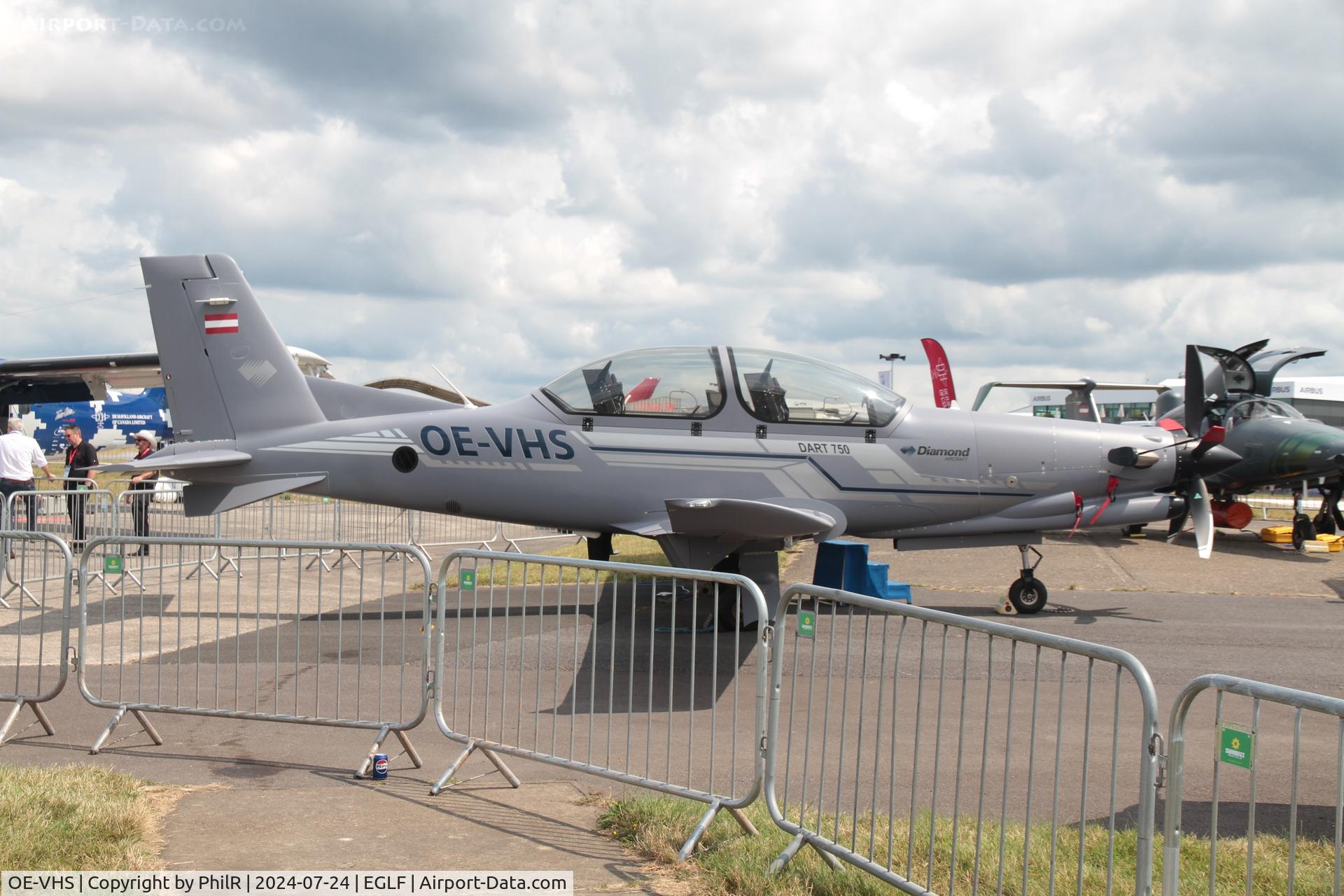 OE-VHS, 2023 Diamond DART-750 C/N 001, OE-VHS 2023 Diamond Aircraft Dart-450 FIA Farnborough 24.07.24