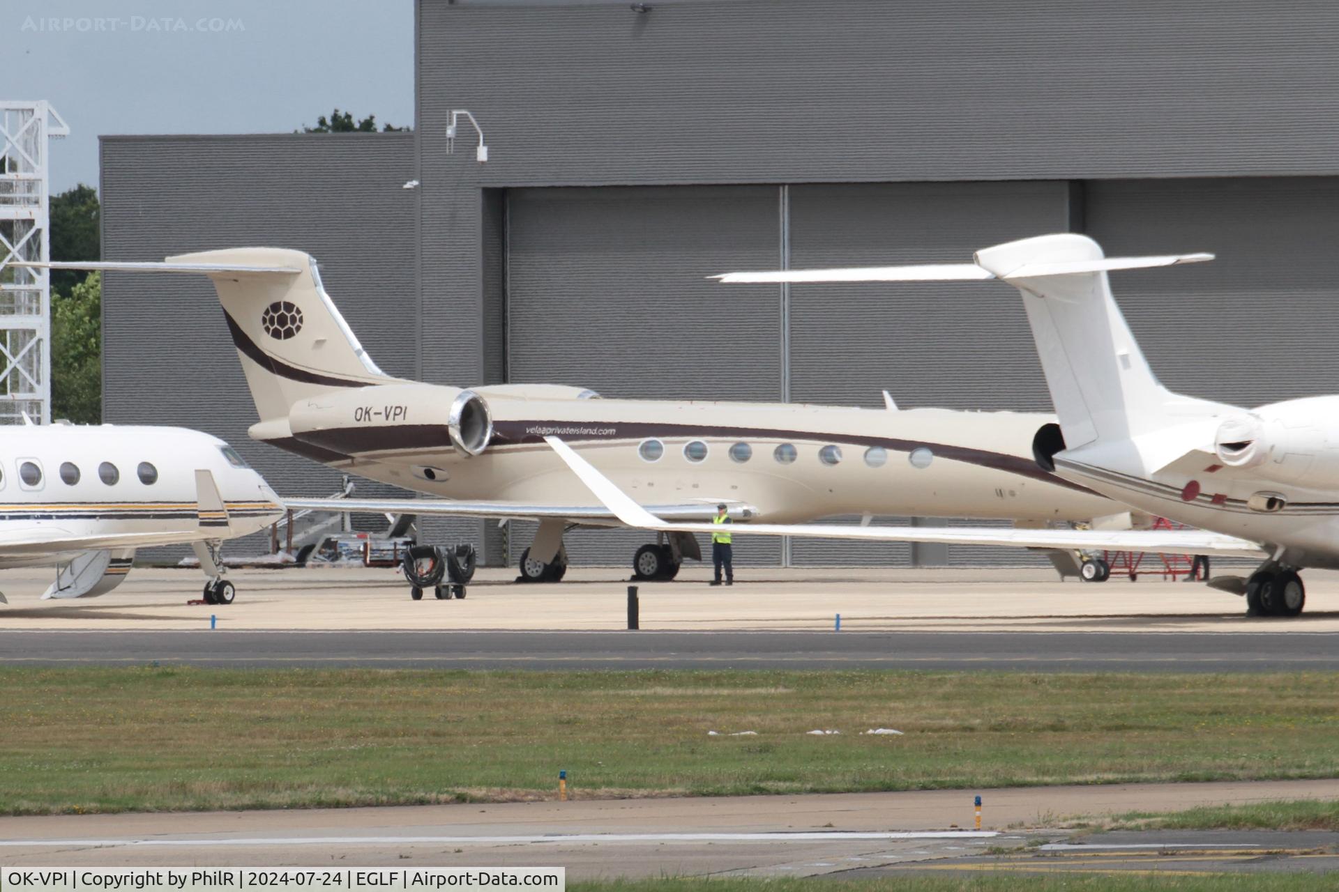 OK-VPI, 2008 Gulfstream Aerospace GV-SP (G550) C/N 5189, OK-VPI 2008 Gulfstream GV-SP (G550)FIA Farnborough 24.07.24