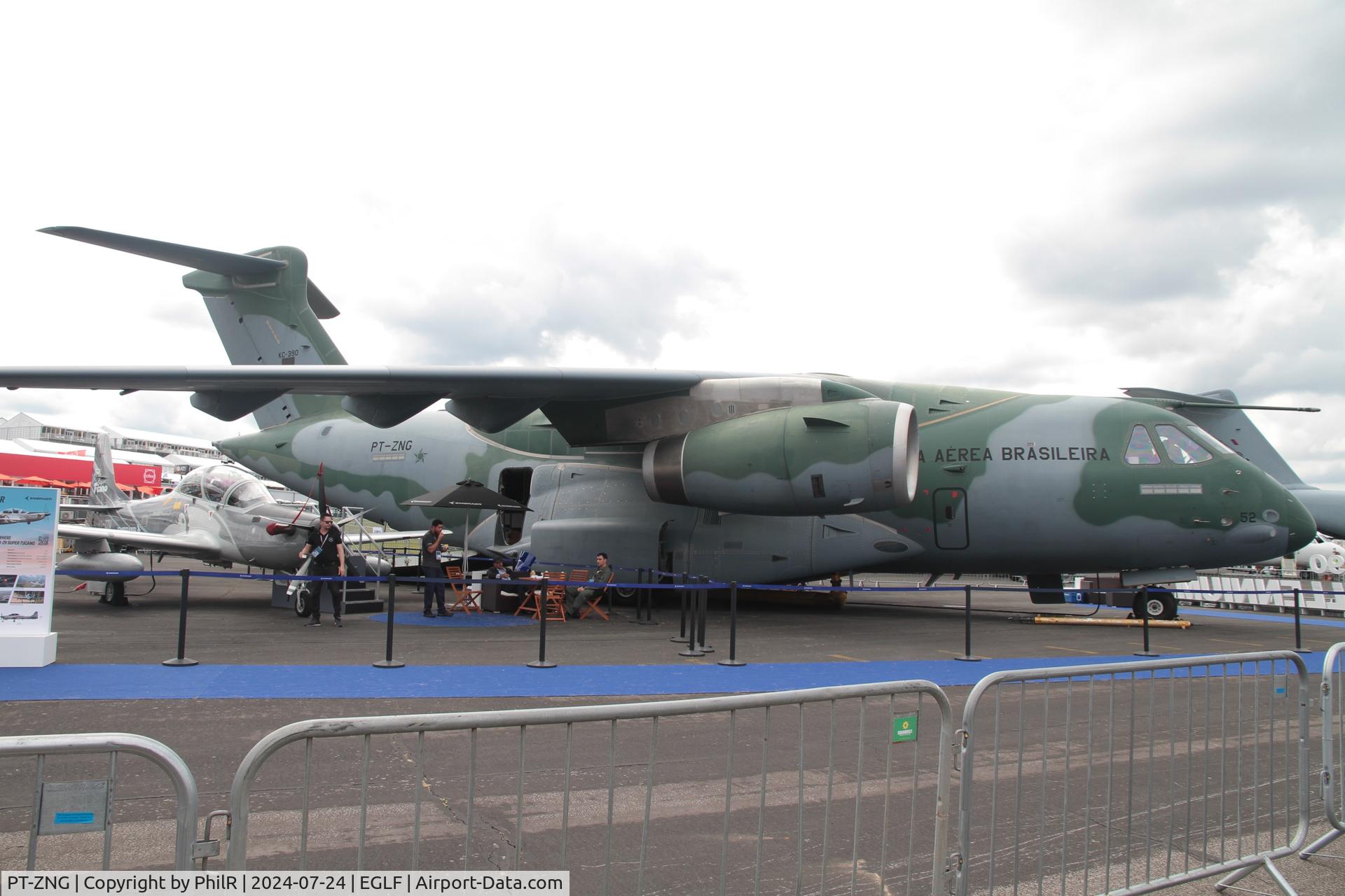 PT-ZNG, 2018 Embraer EMB 390 KC C/N 39000003, PT-ZNG 2018 Embraer EMB-390 KC Brazilian Air Force colours FIA Farnborough 24.07.24