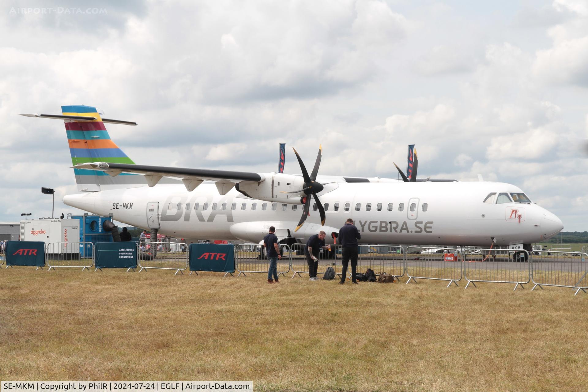 SE-MKM, 2019 ATR 72-212A C/N 1626, SE-MKM 2019 ATR 72-600 Flygbra FIA Farnborough 24.07.24