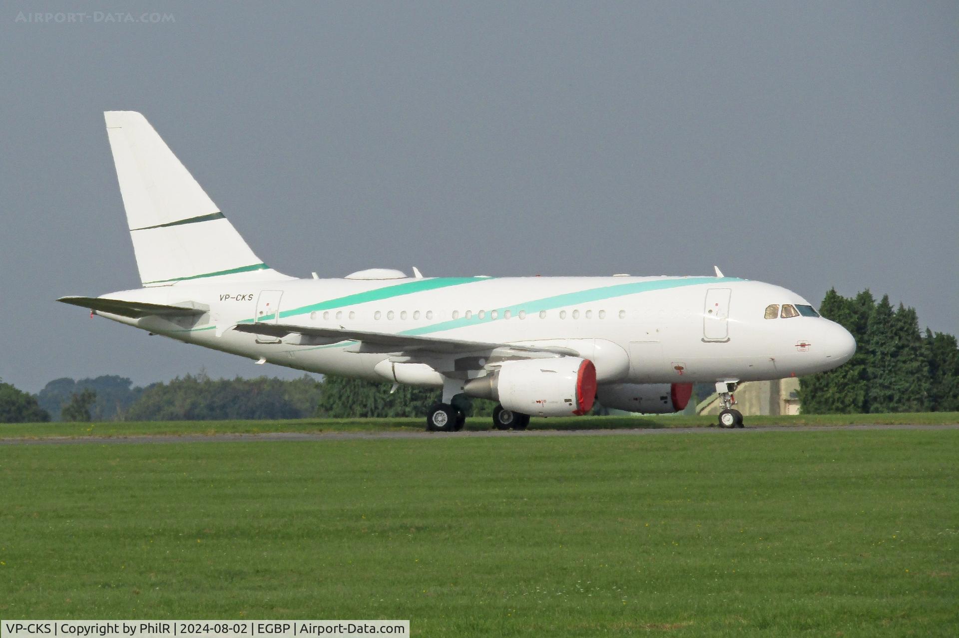 VP-CKS, 2007 Airbus A318-112CJ Elite C/N 3238, VP-CKS 2007 Airbus A318-100 CJ Kalair Kemble 02.08.24