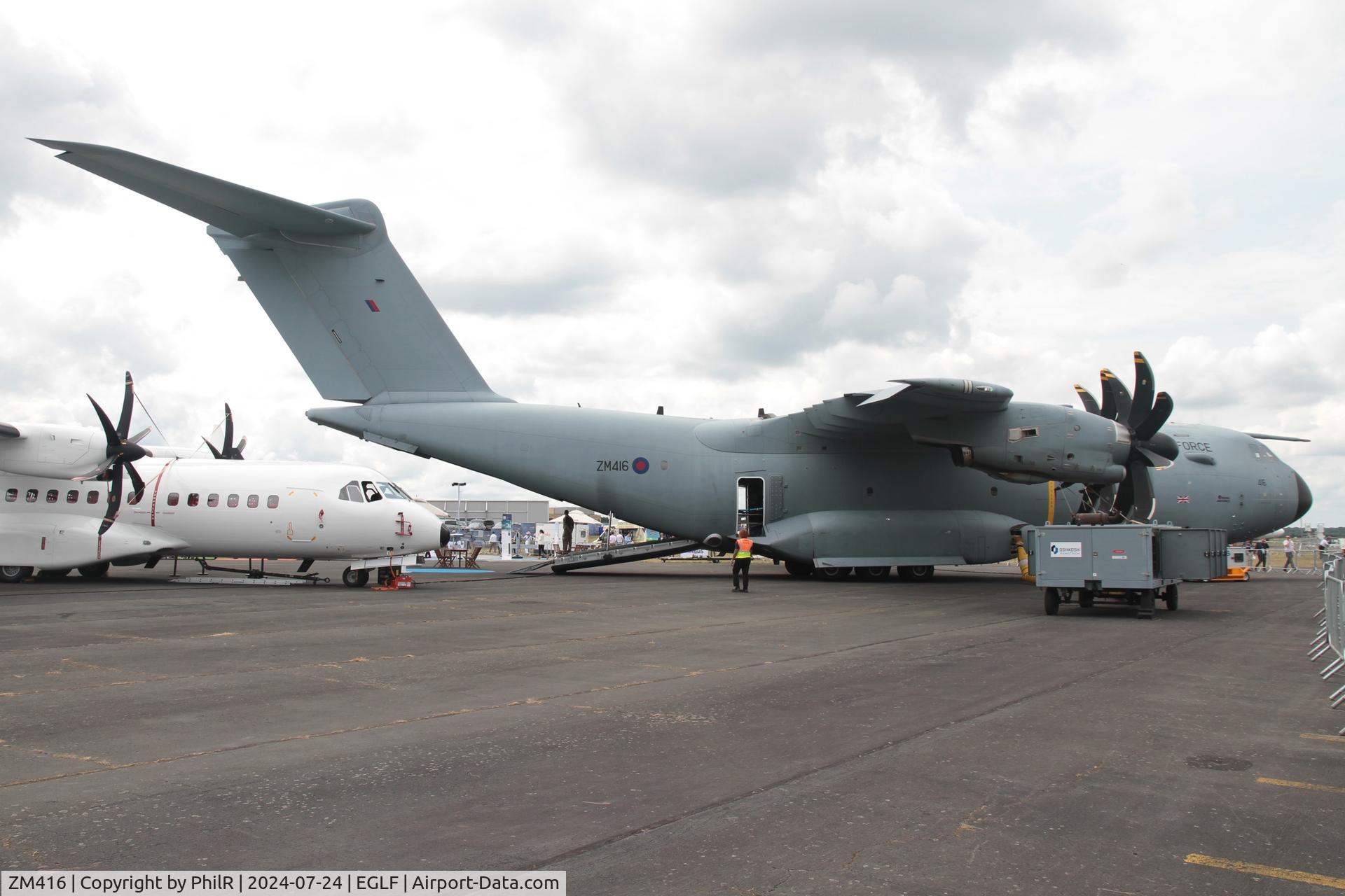 ZM416, 2017 Airbus A400M Atlas C.1 C/N 058, ZM416 2017 Atlas A400M Atlas C1 RAF FIA Farnborough 24.07.24