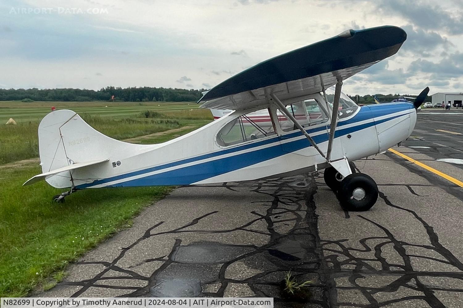 N82699, 1946 Champion 7DC C/N 7AC-1337, 1946 Champion 7DC, c/n: 7AC-1337, Aitkin Wild Rice Pancake Breakfast and Fly-In