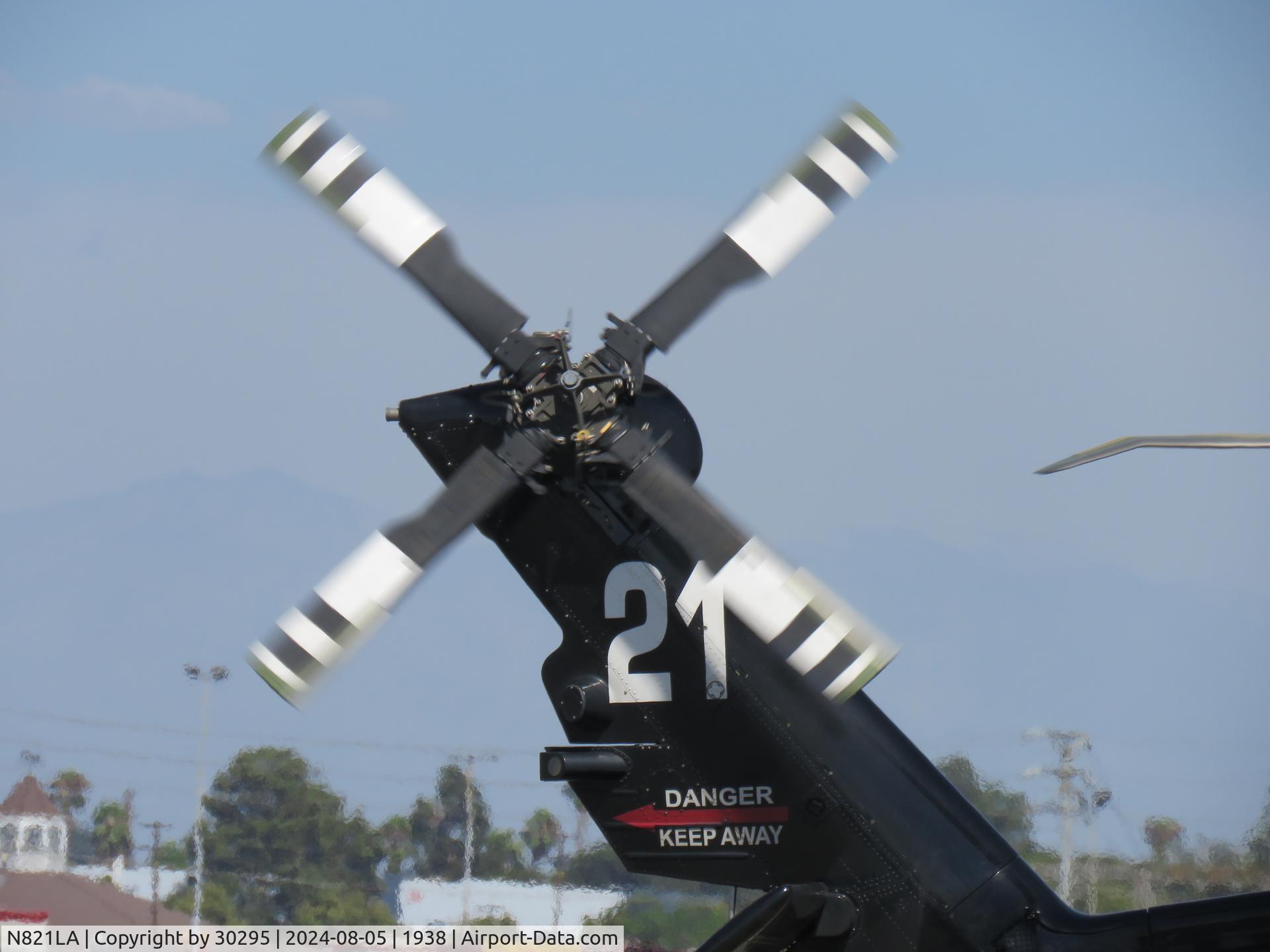 N821LA, 2017 Sikorsky S-70A (Fire Hawk) C/N 70.4023, Still spinning