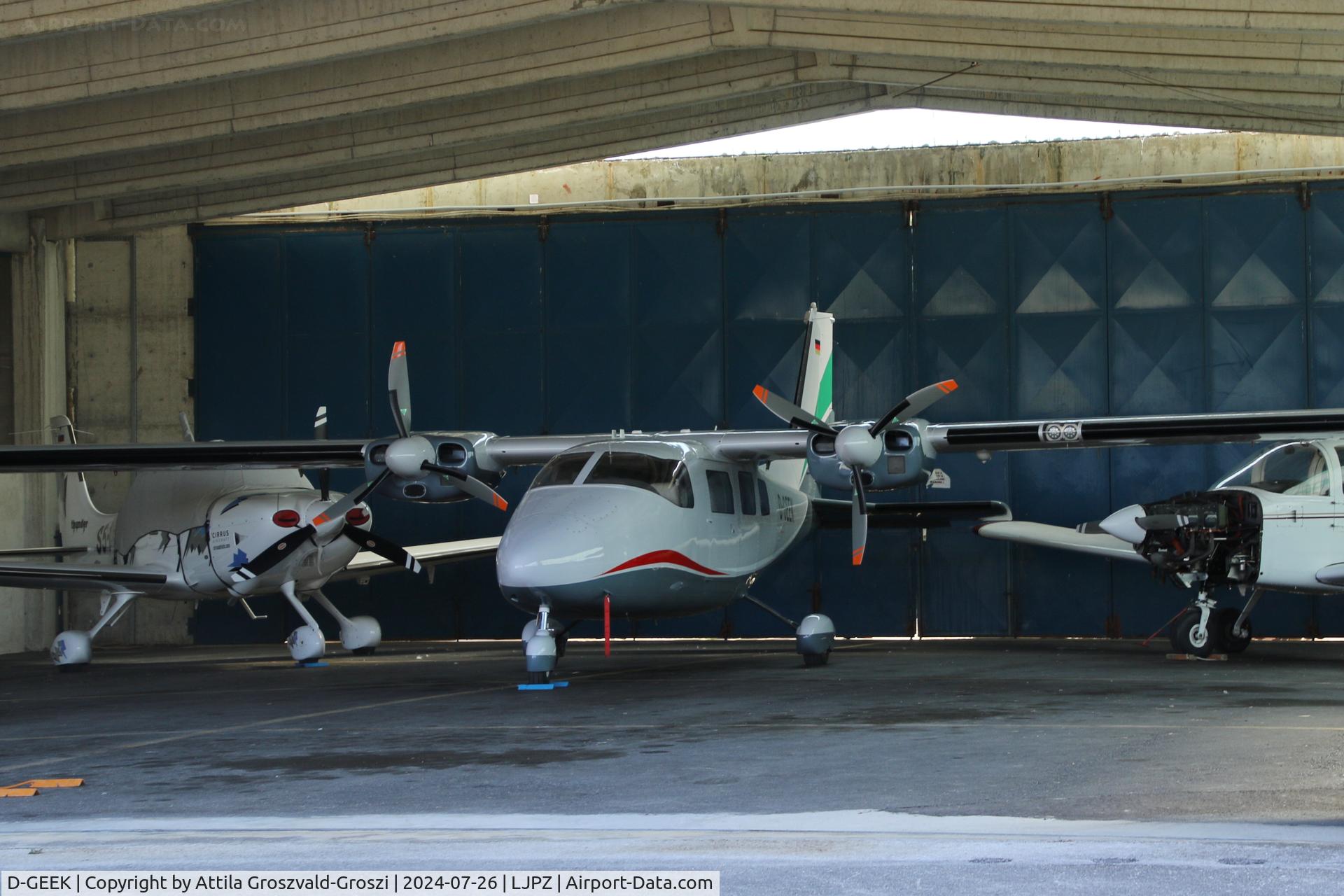 D-GEEK, 1981 Partenavia P-68C C/N 218, LJPZ - Portorož Airport, Slovenia