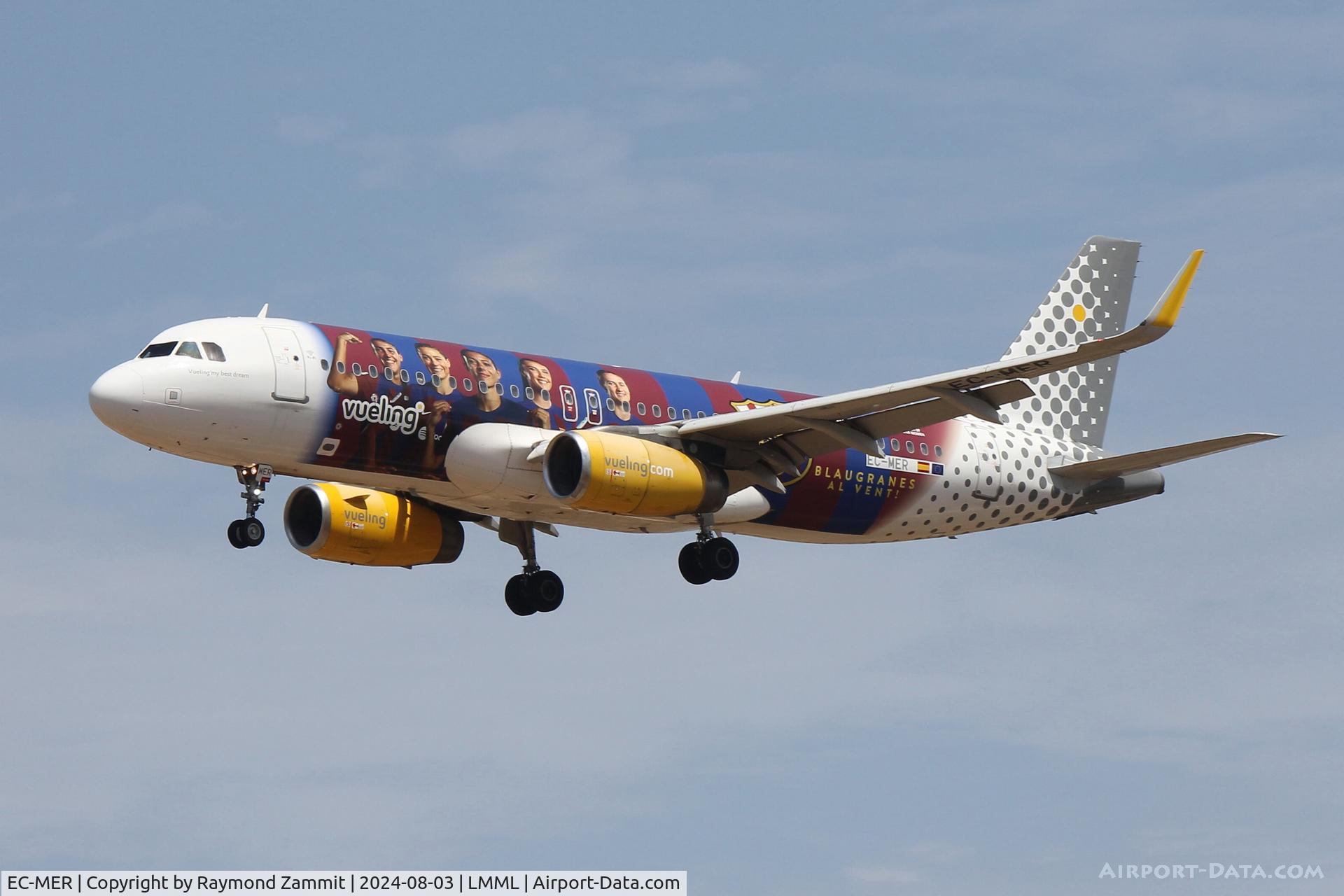 EC-MER, 2015 Airbus A320-232 C/N 6510, A320 EC-MER Vueling in special FC Barcelona colors.