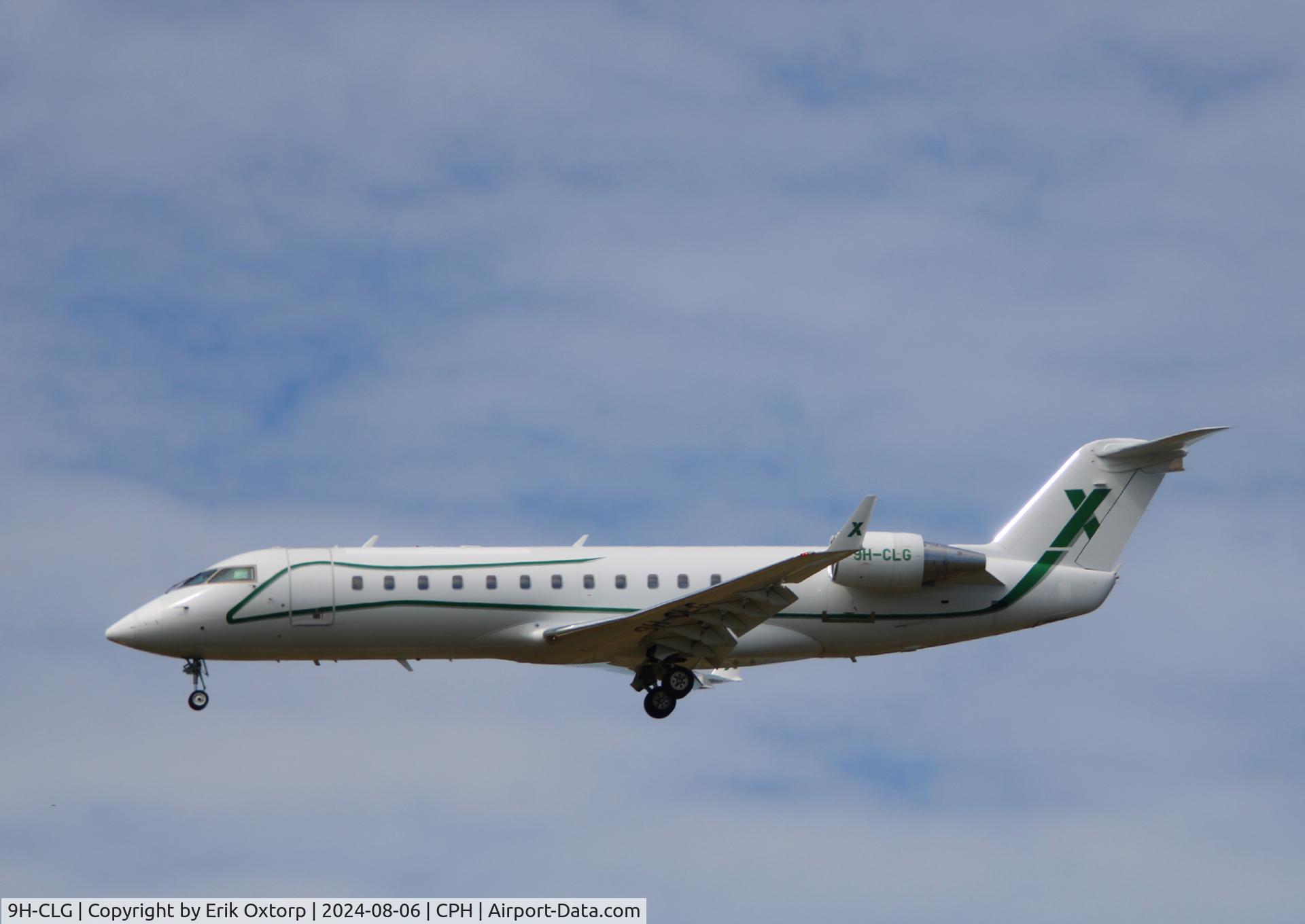 9H-CLG, 2006 Bombardier Challenger 850 (CL-600-2B19) C/N 8063, 9H-CLG lnding rw 222L