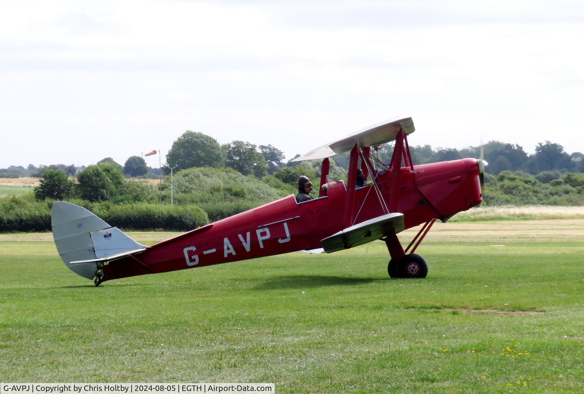 G-AVPJ, 1943 De Havilland DH-82A Tiger Moth II C/N 86326, Visiting Old Warden in Beds.