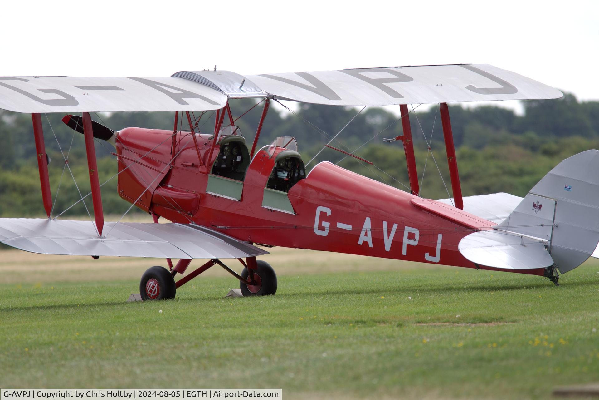 G-AVPJ, 1943 De Havilland DH-82A Tiger Moth II C/N 86326, Visiting Old Warden, Beds.