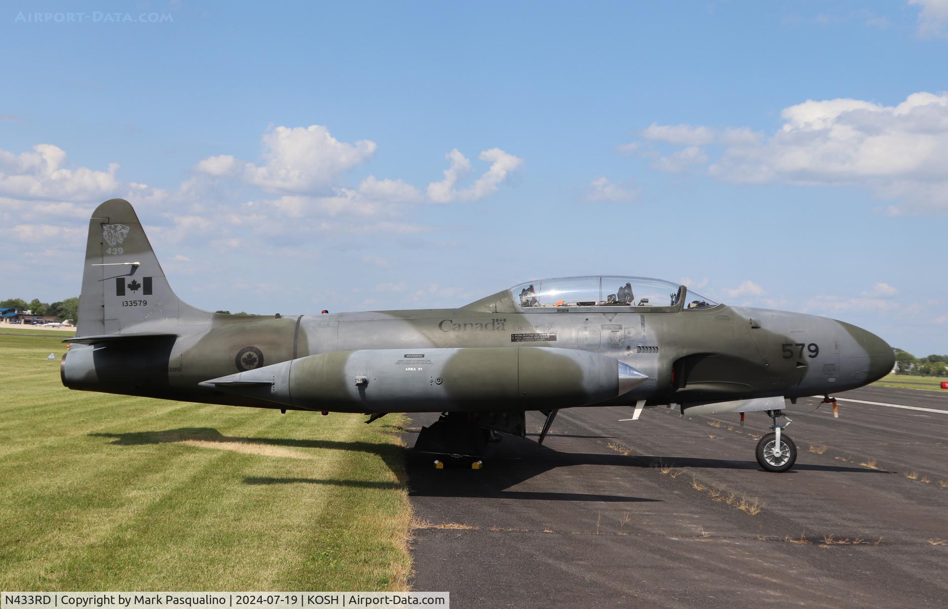 N433RD, 1952 Canadair CT-133 Silver Star C/N T33-579, Canadait CT-133 Silver Star