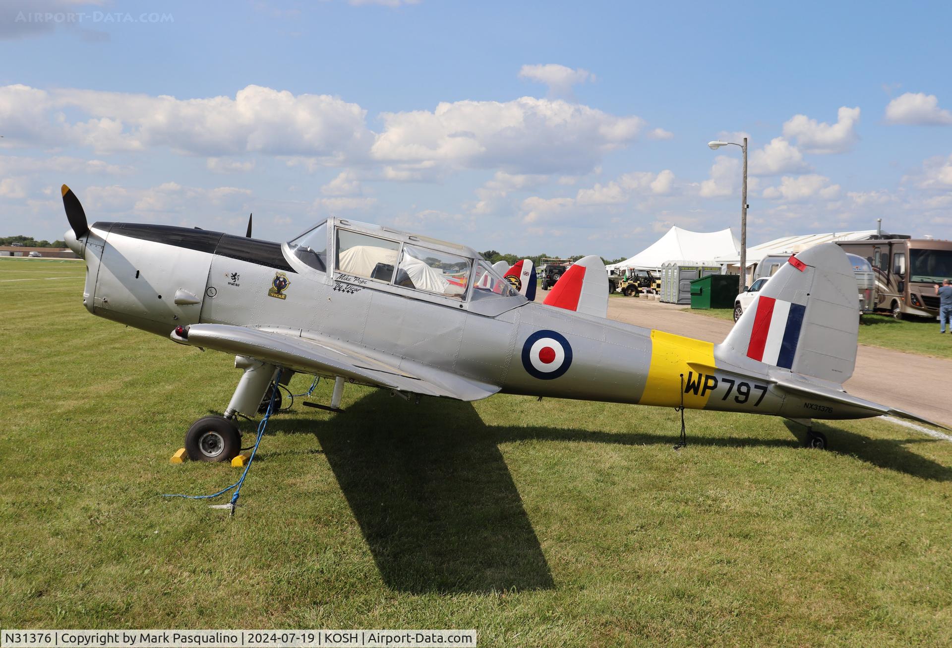 N31376, 1951 De Havilland DHC-1 Chipmunk T.10 C/N C1/0689 (DHB-580?), DHC-1 Chipmunk T.10