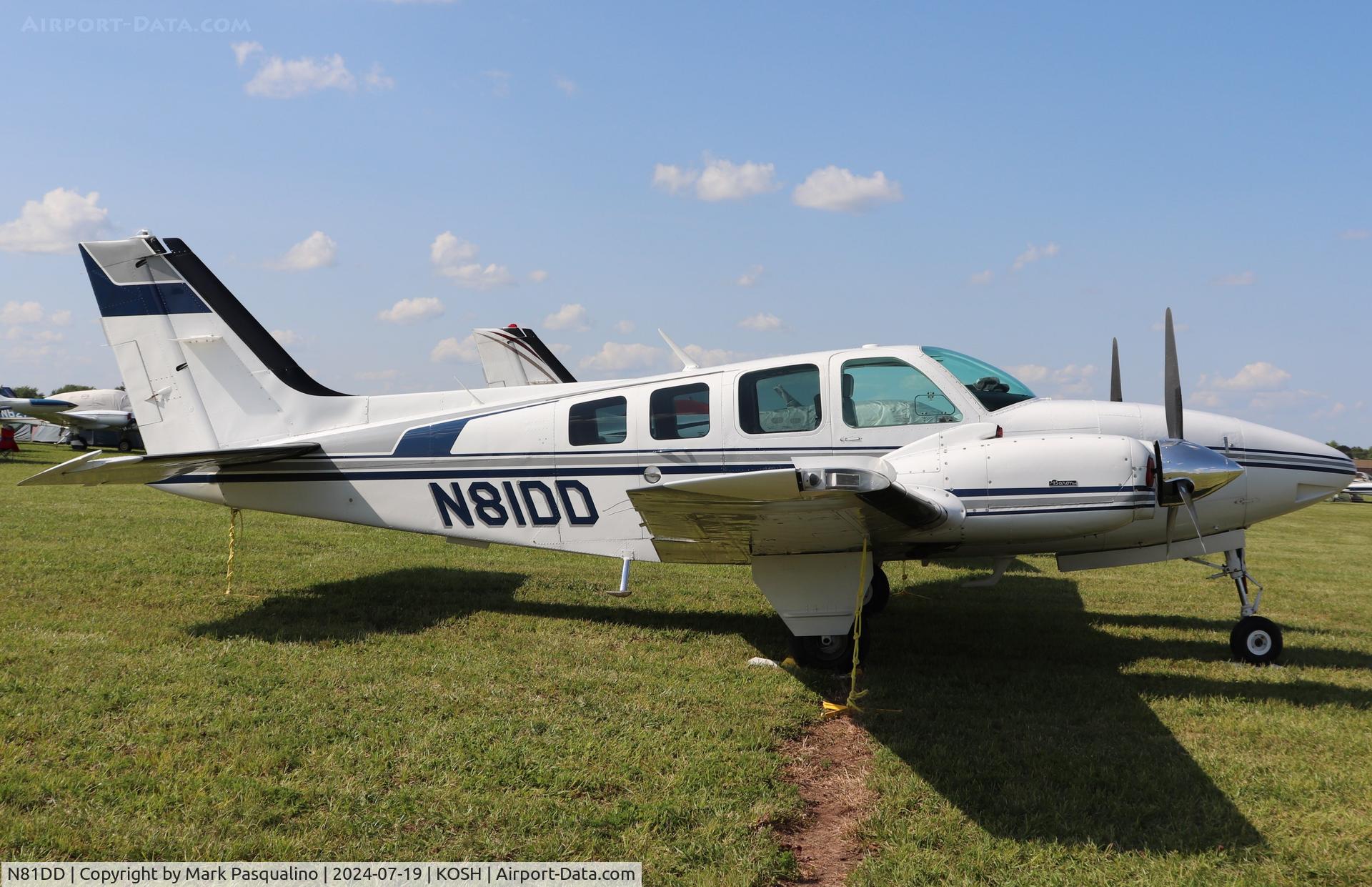 N81DD, 1980 Beech 58 Baron C/N TH-1212, Beech 58