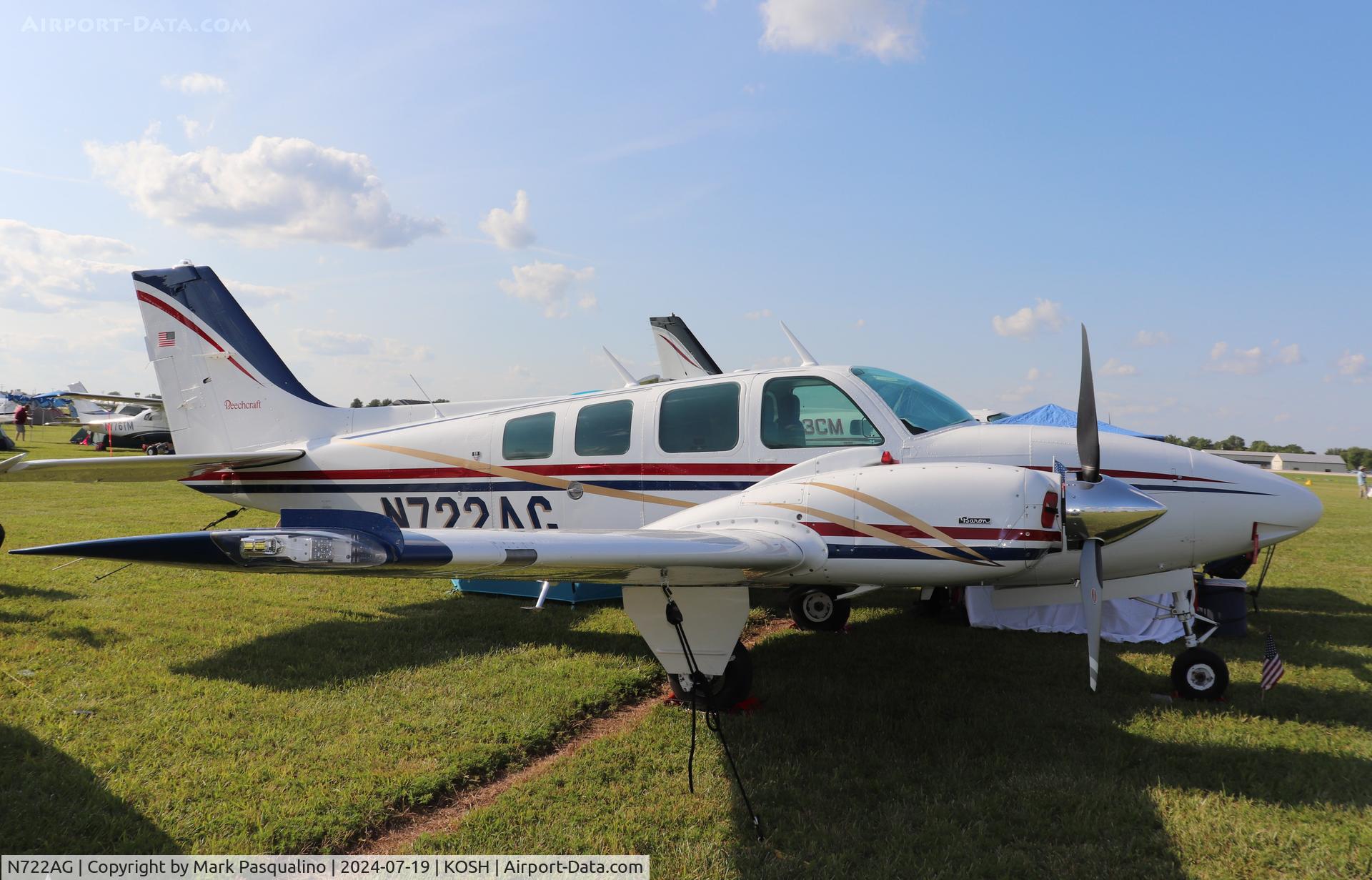 N722AG, 1977 Beech 58 Baron C/N TH-799, Beech 58