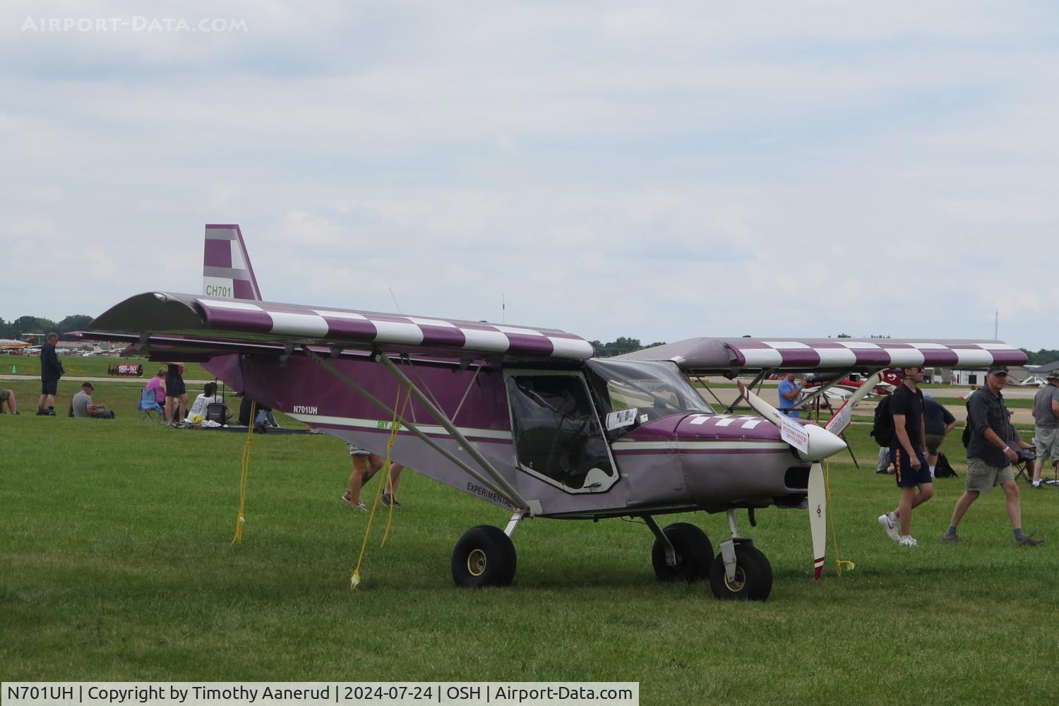 N701UH, 1998 Zenith STOL CH-701 C/N 7-3312, 1998 Zenith STOL CH-701, c/n: 7-3312. AirVenture 2024