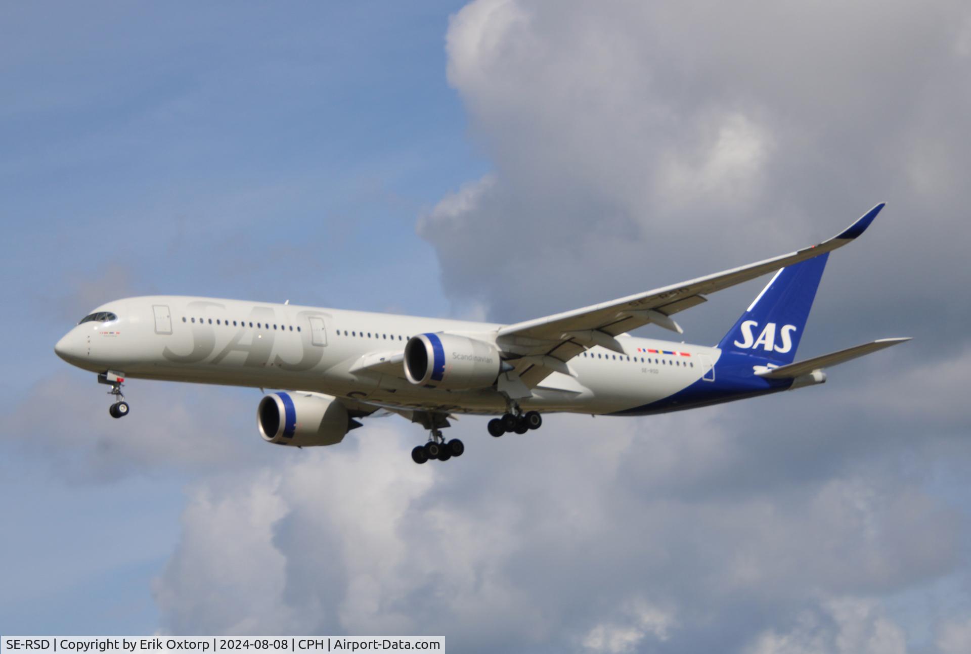 SE-RSD, 2020 Airbus A350-941 C/N 418, SE-RSD landing rw 22L