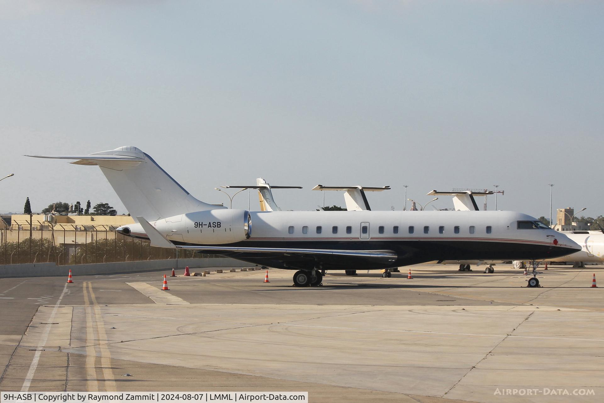 9H-ASB, 2007 Bombardier BD-700-1A11 Global 5000 C/N 9273, Bombardier BD-700-1A11 Global 5000 9H-ASB TAG Aviation Malta