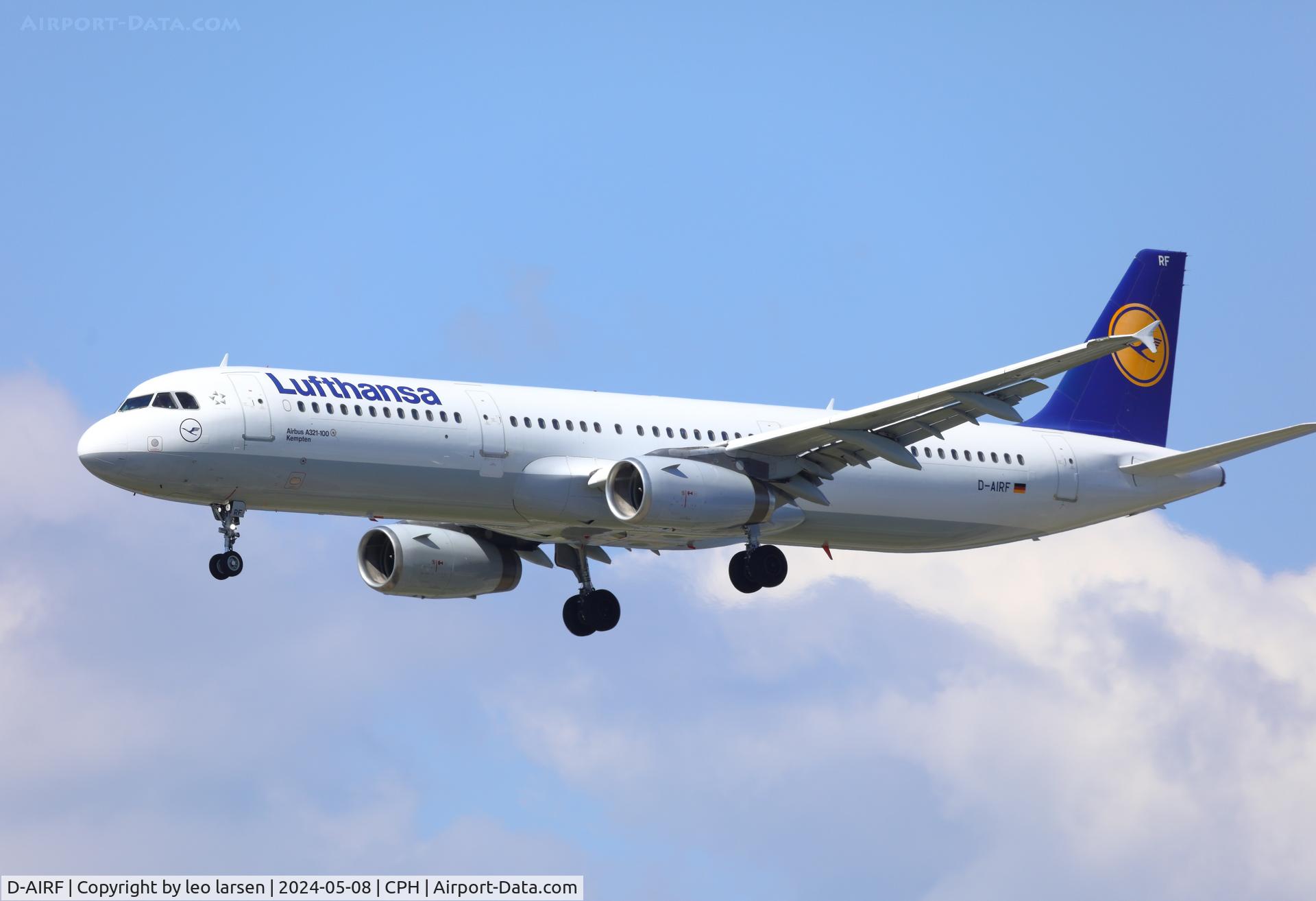 D-AIRF, 1994 Airbus A321-131 C/N 0493, Copenhagen 8.5.2024