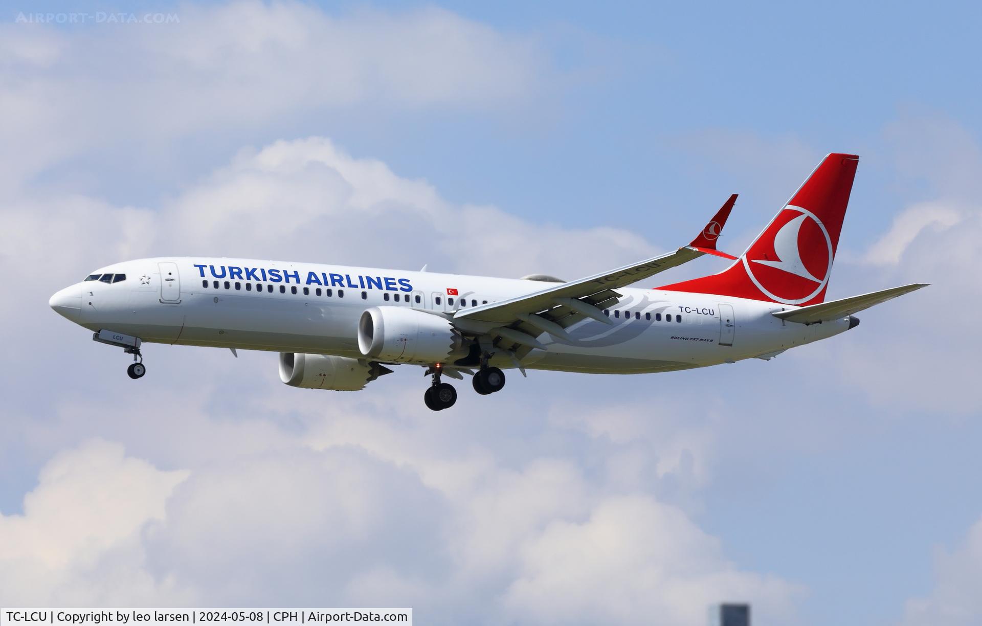 TC-LCU, 2021 Boeing 737-8 MAX C/N 60068, Copenhagen 8.5.2024